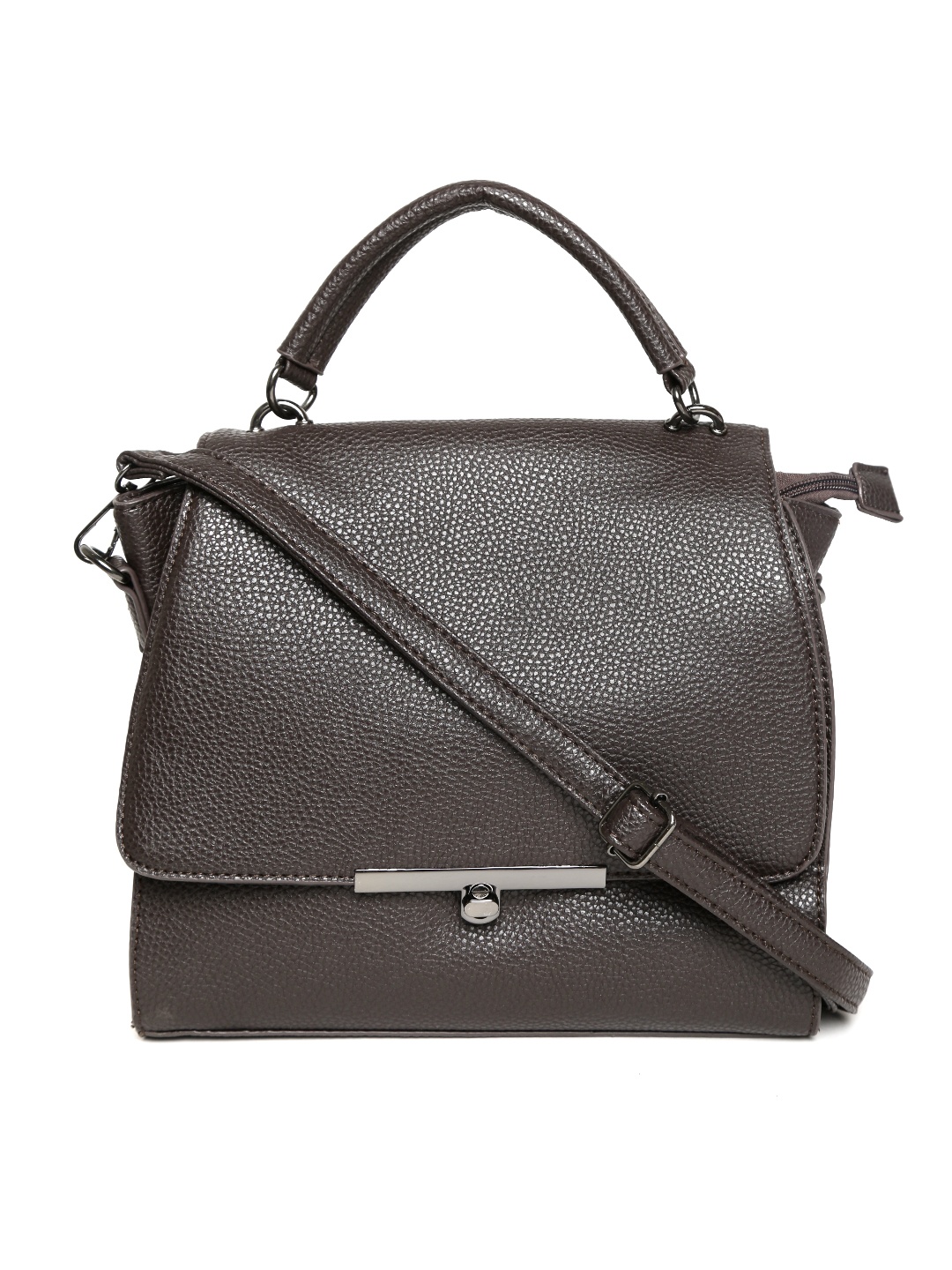 

Lino Perros Coffee Brown Satchel with Sling Strap