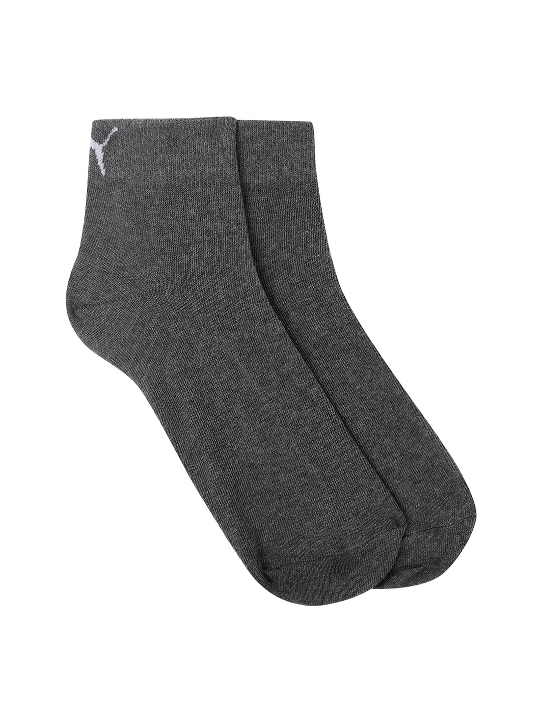 

Puma Women Pack Of 3 Grey Solid Quarter Ankle-Length Socks