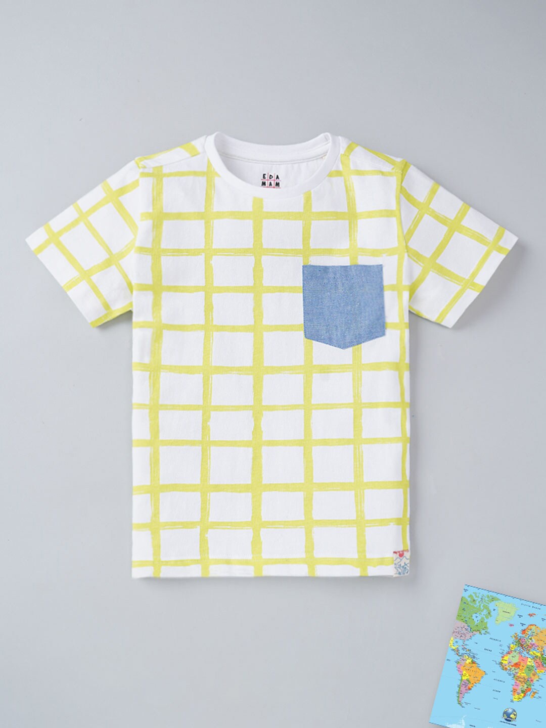 

Ed-a-Mamma Boys Multicoloured Checked T-shirt, Multi