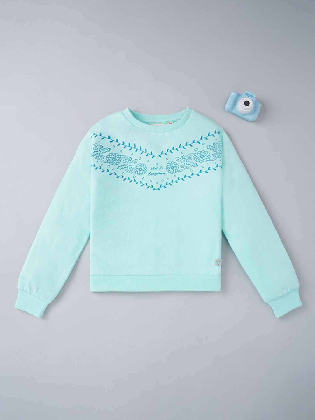 

Ed-a-Mamma Girls Blue Sweatshirt
