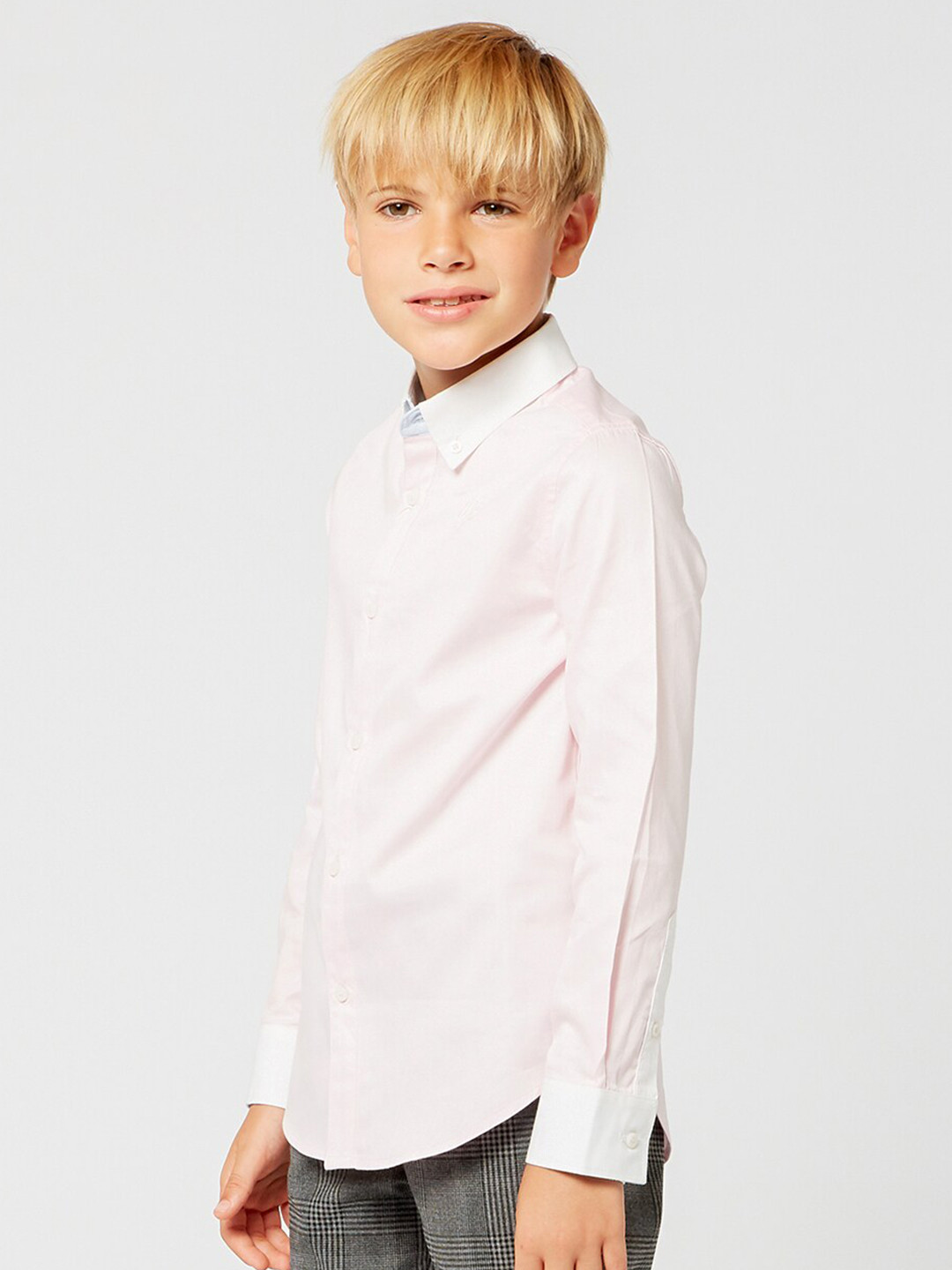 

One Friday Boys Pink Relaxed Fit Cotton Casual Shirt