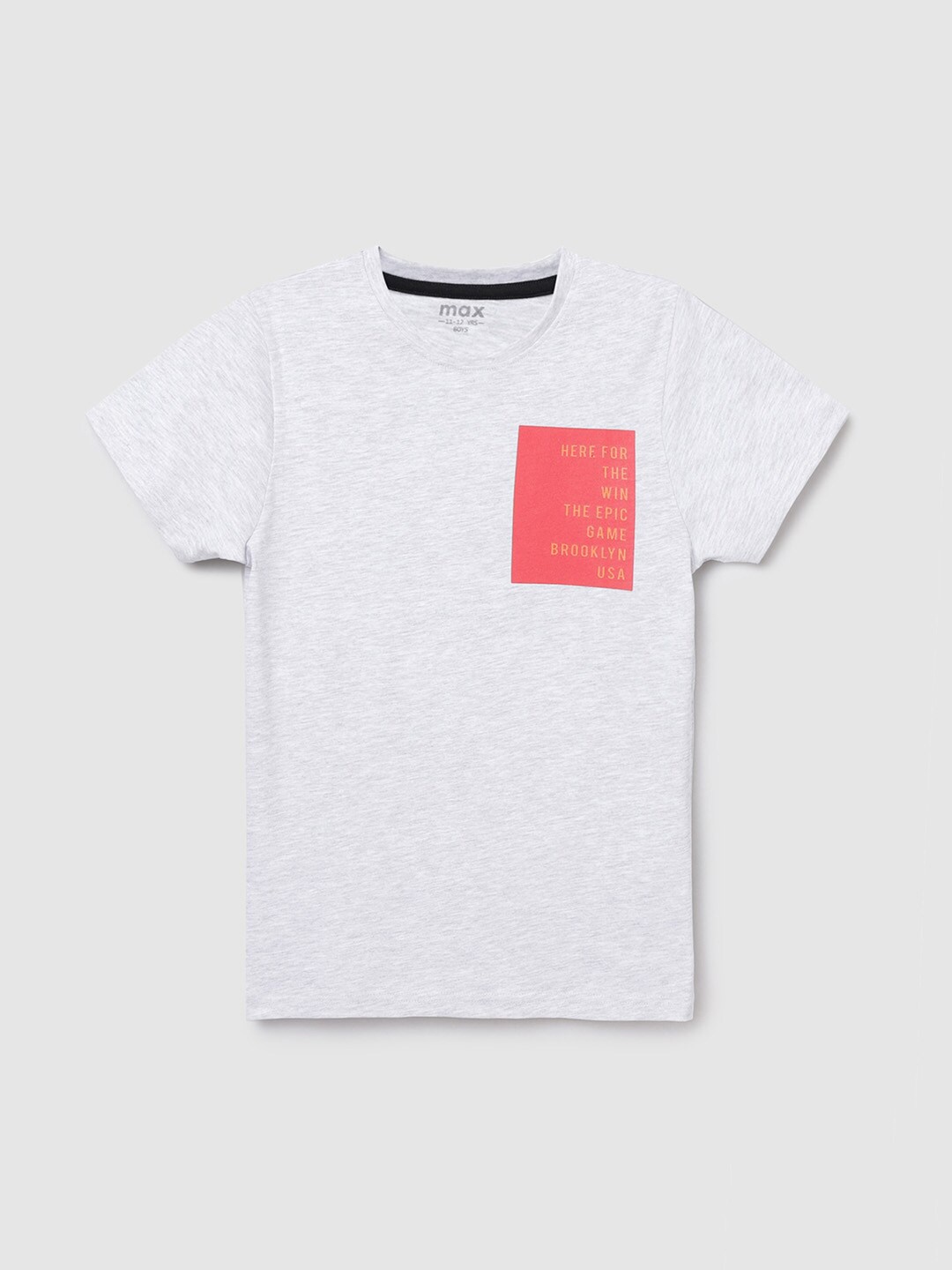 

max Boys Grey T-shirt