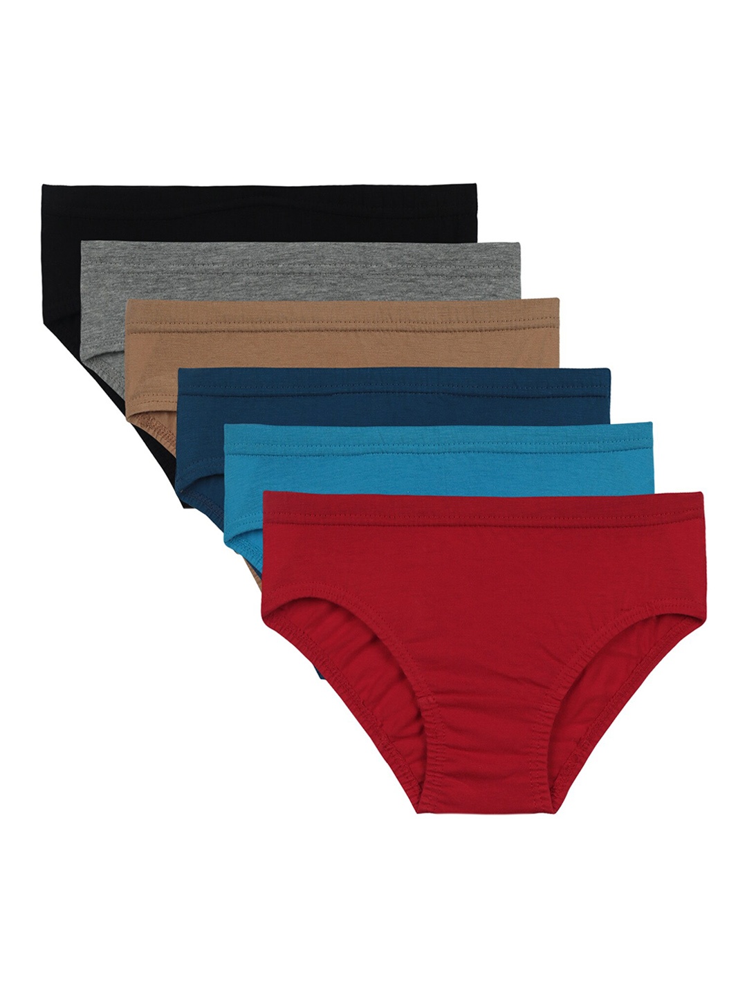 

Bodycare Kids Boys Pack Of 6 Cotton Basic Briefs, Assorted