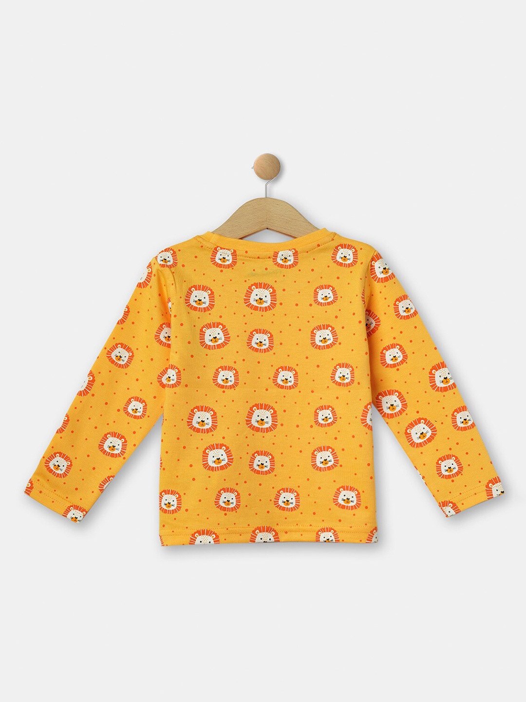 

R&B Boys Yellow Printed Applique T-shirt