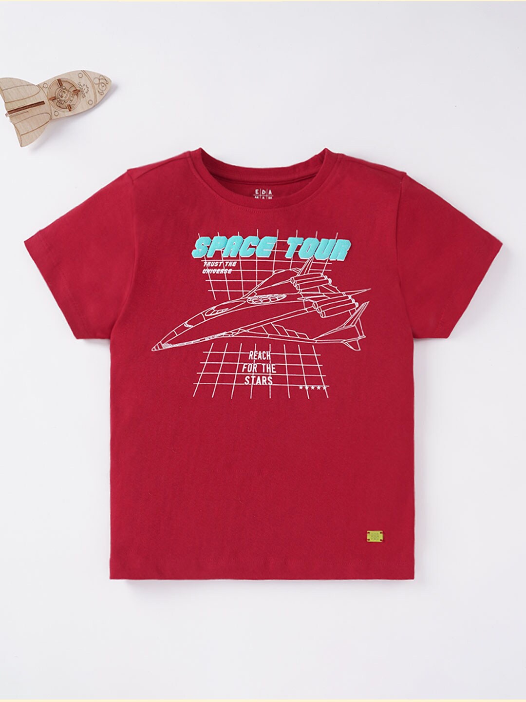 

Ed-a-Mamma Boys Red Printed T-shirt