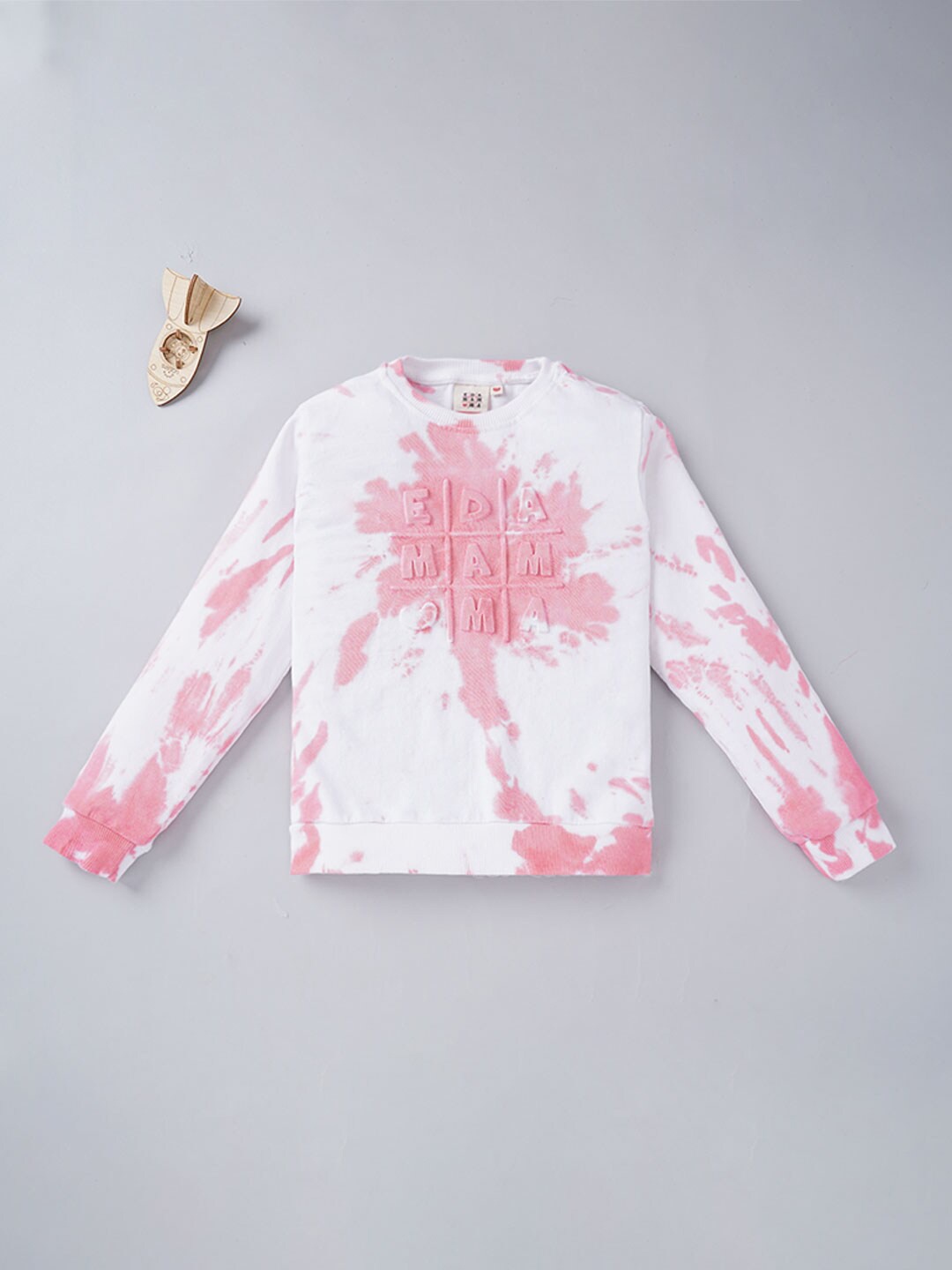 

Ed-a-Mamma Unisex Kids Pink Printed Sweatshirt