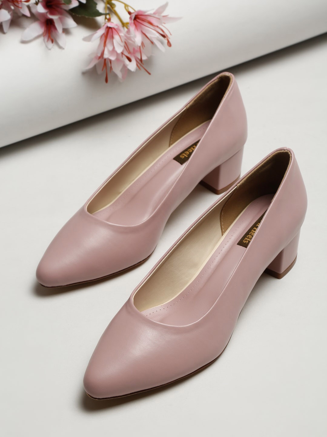 

Flat n Heels Block Pump Heels, Pink