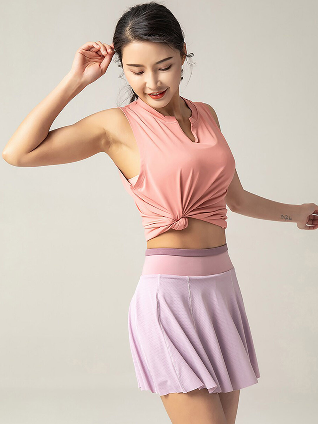 

JC Collection Women Purple Solid Mini Skirt