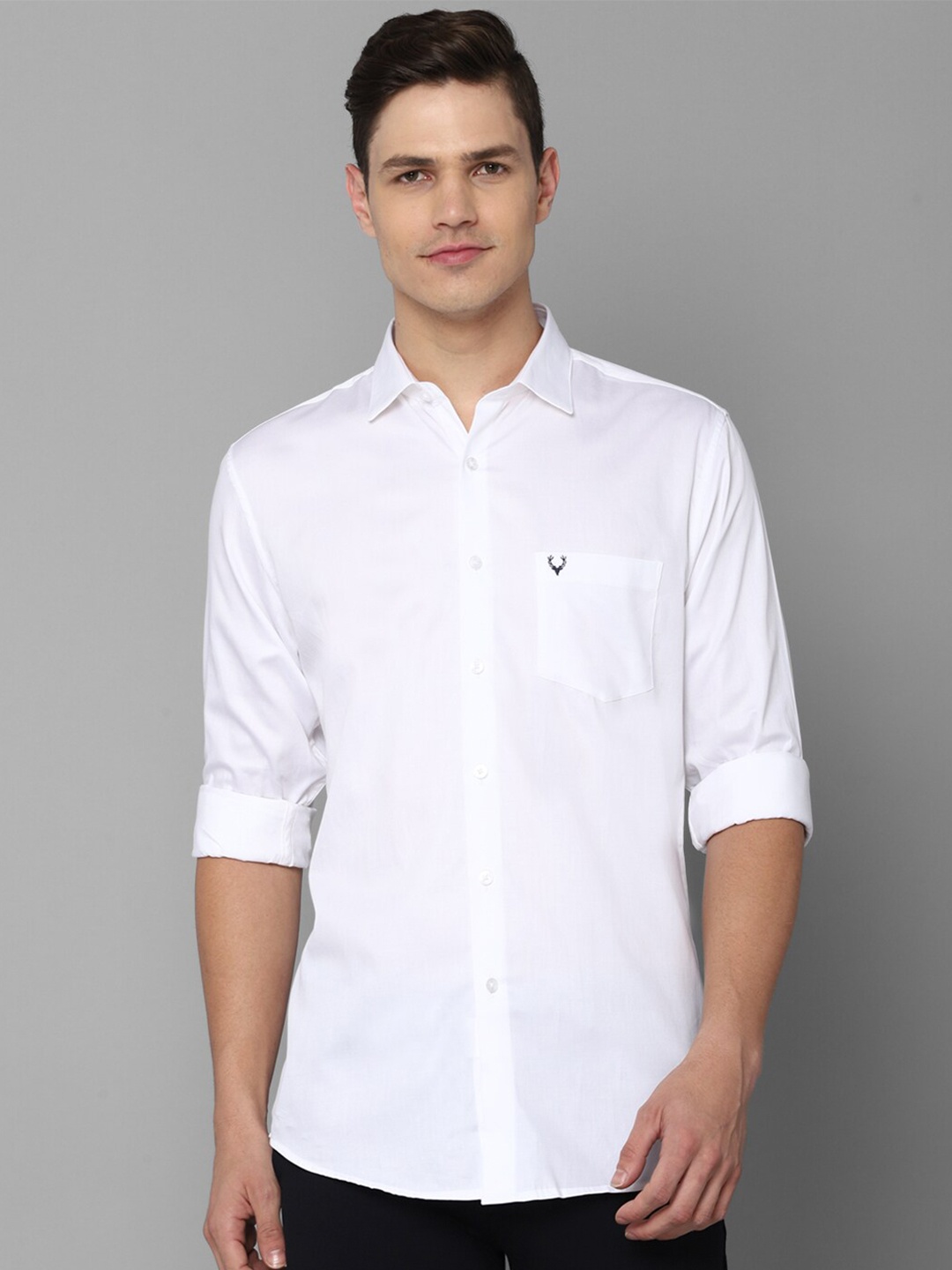 

Allen Solly Men White Slim Fit Cotton Casual Shirt