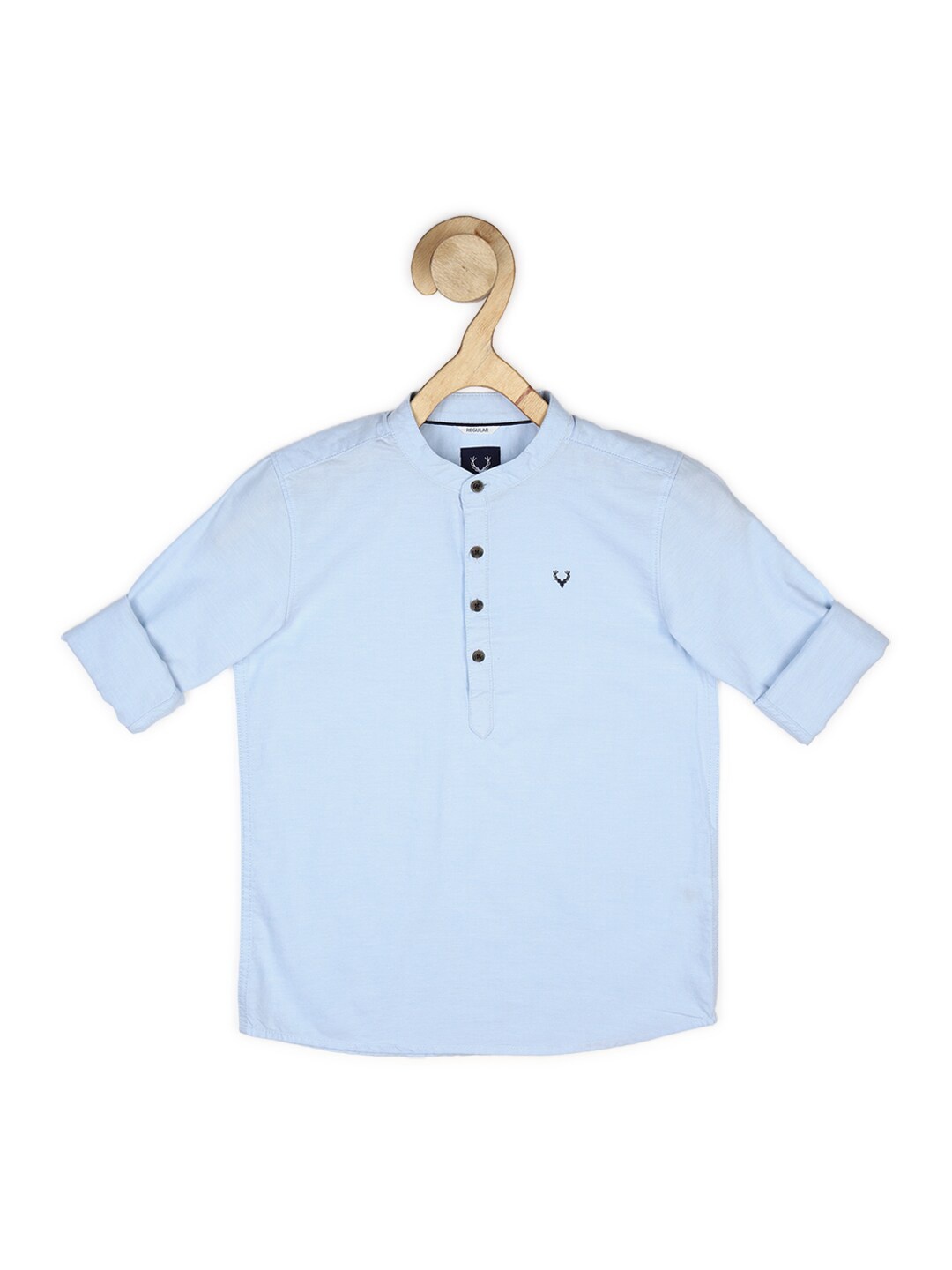

Allen Solly Junior Boys Blue Regular Fit Cotton Casual Shirt