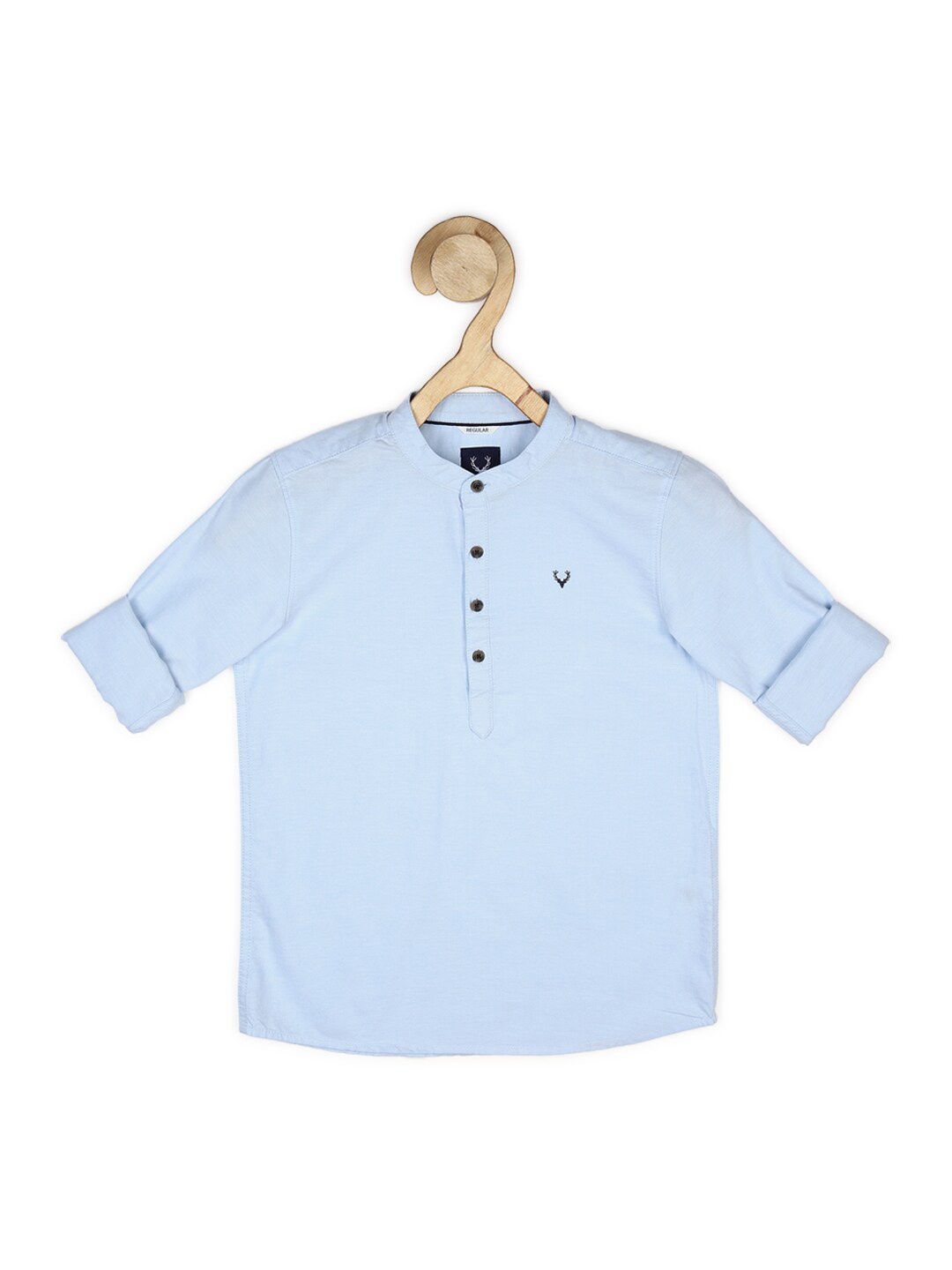 

Allen Solly Junior Boys Blue Regular Fit Cotton Casual Shirt