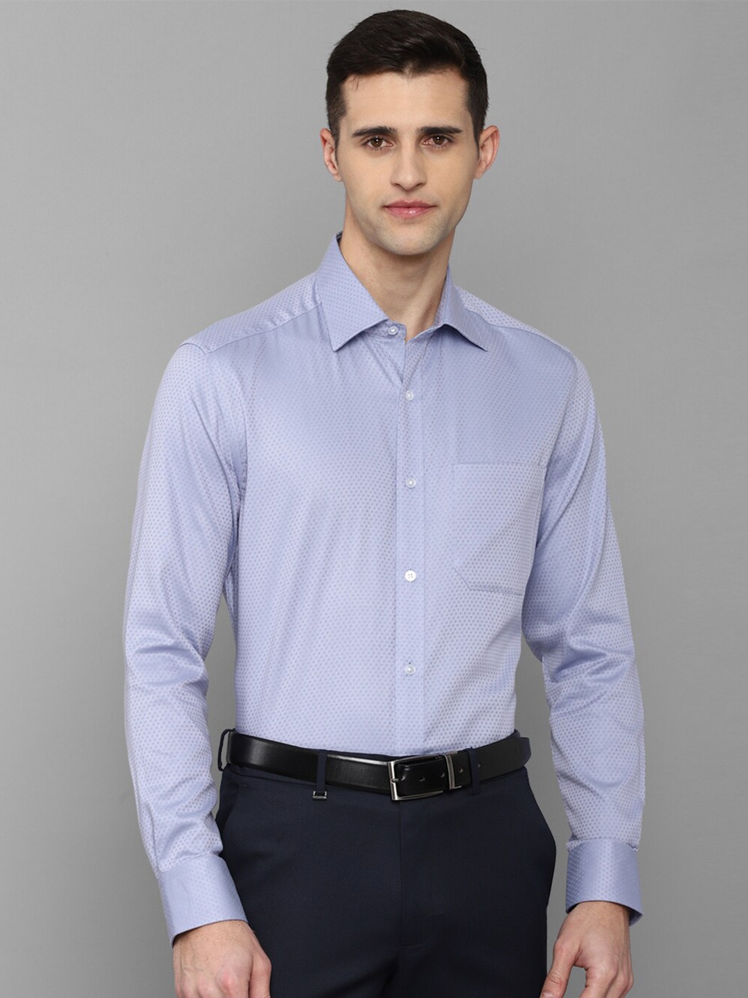 

Louis Philippe Men Blue Pure Cotton Formal Shirt