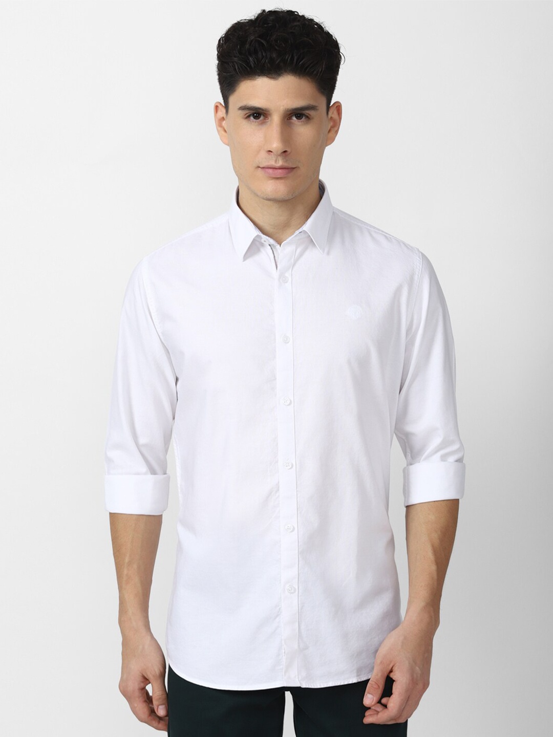 

Van Heusen Sport Men White Slim Fit Pure Cotton Casual Shirt