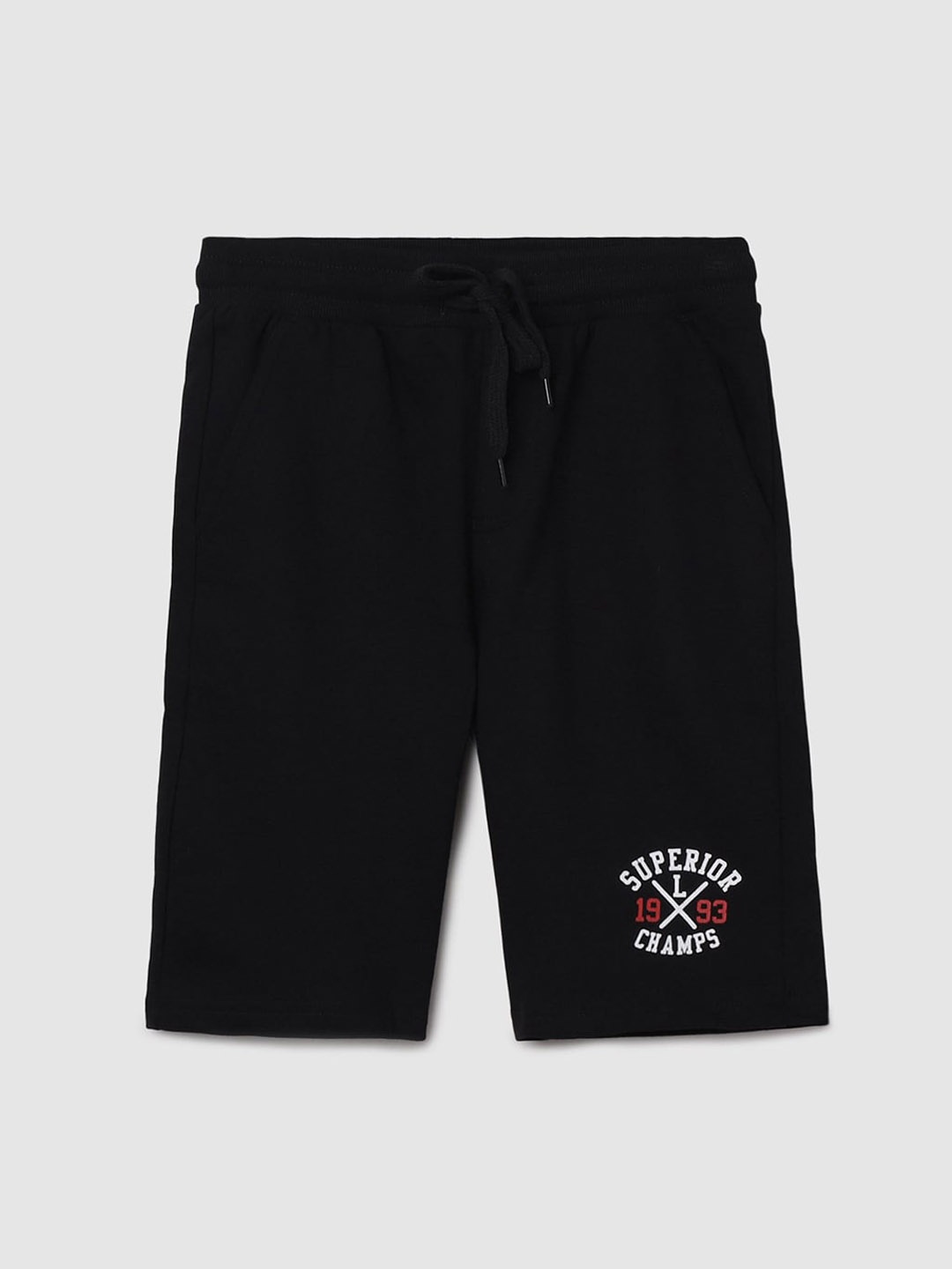 

max Boys Cotton Shorts, Black