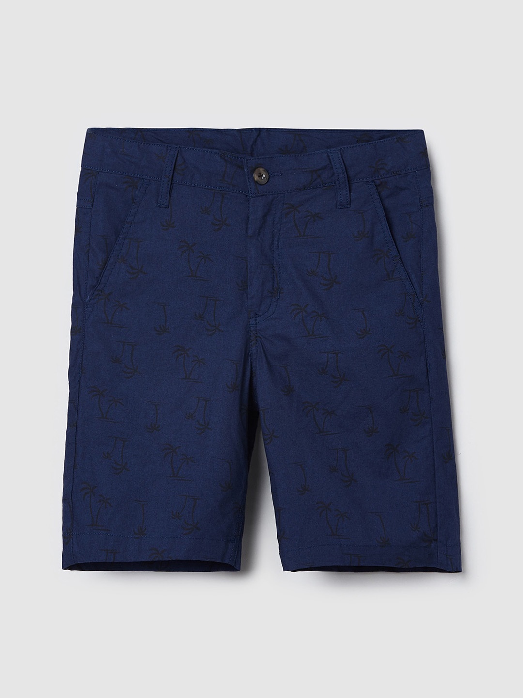 

max Boys Conversational Printed Pure Cotton Shorts, Blue