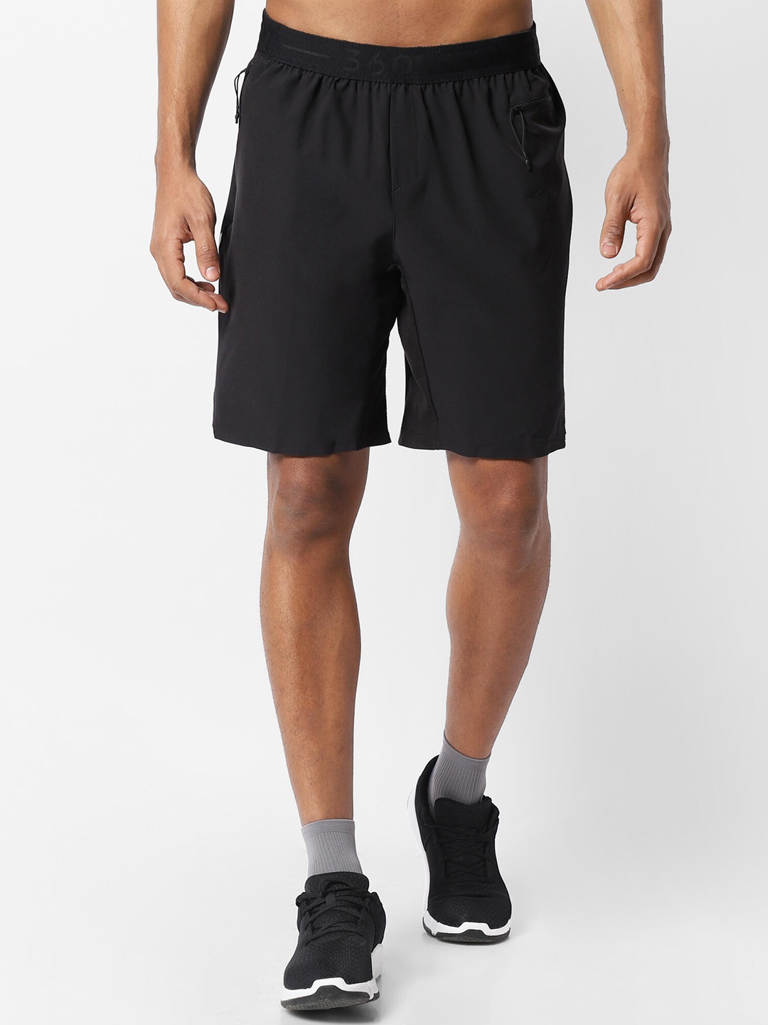 

Domyos By Decathlon Men Black Training or Gym Sports Shorts