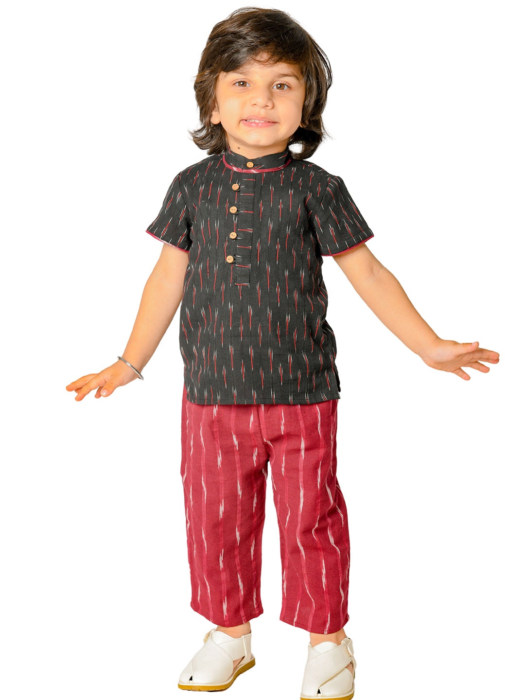 

Tiny Bunnies Boys Shirt with Trouser Pure Cotton Clothing Set, Black