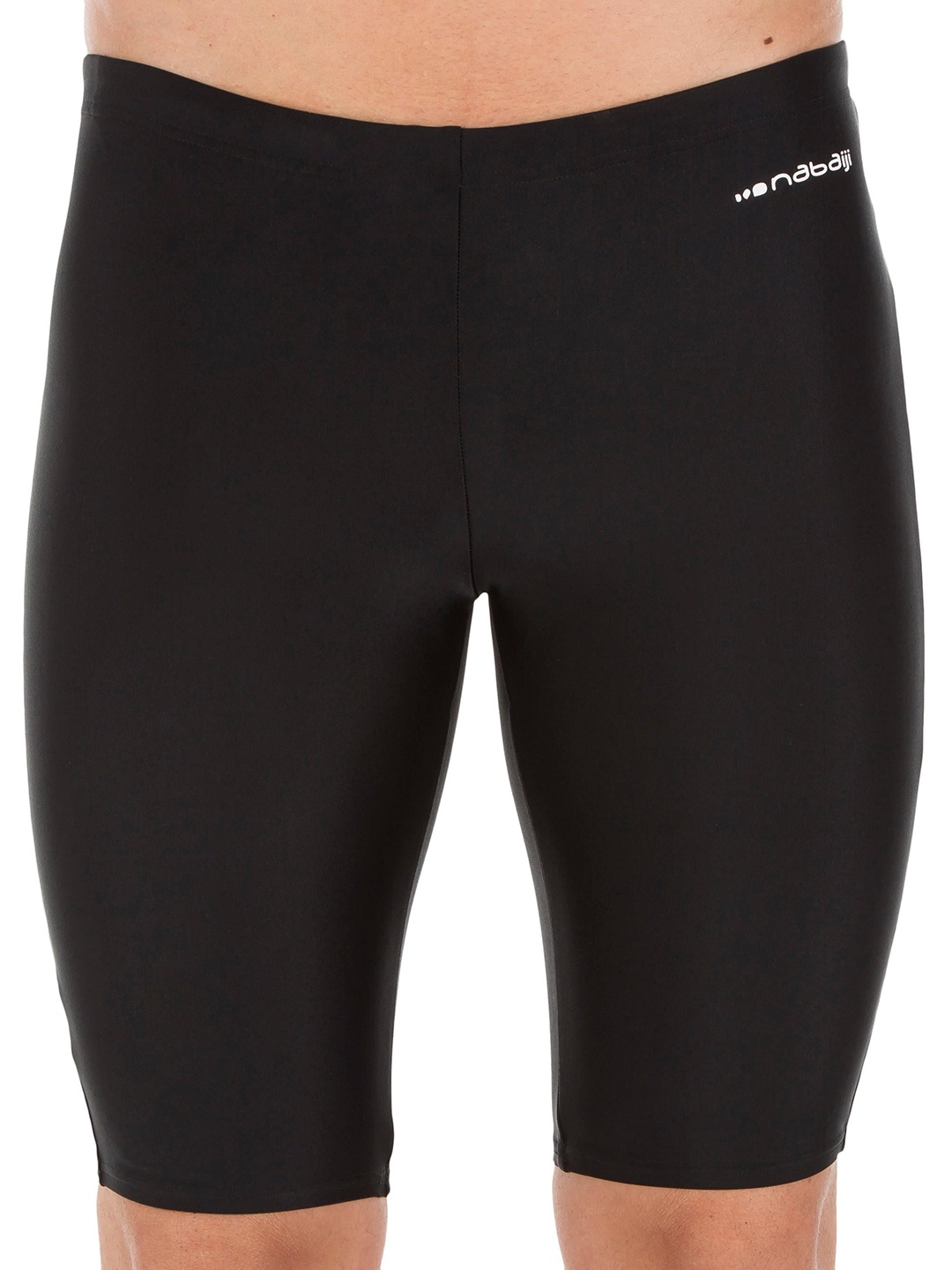 

Nabaiji By Decathlon Men Black Solid Swim Bottoms