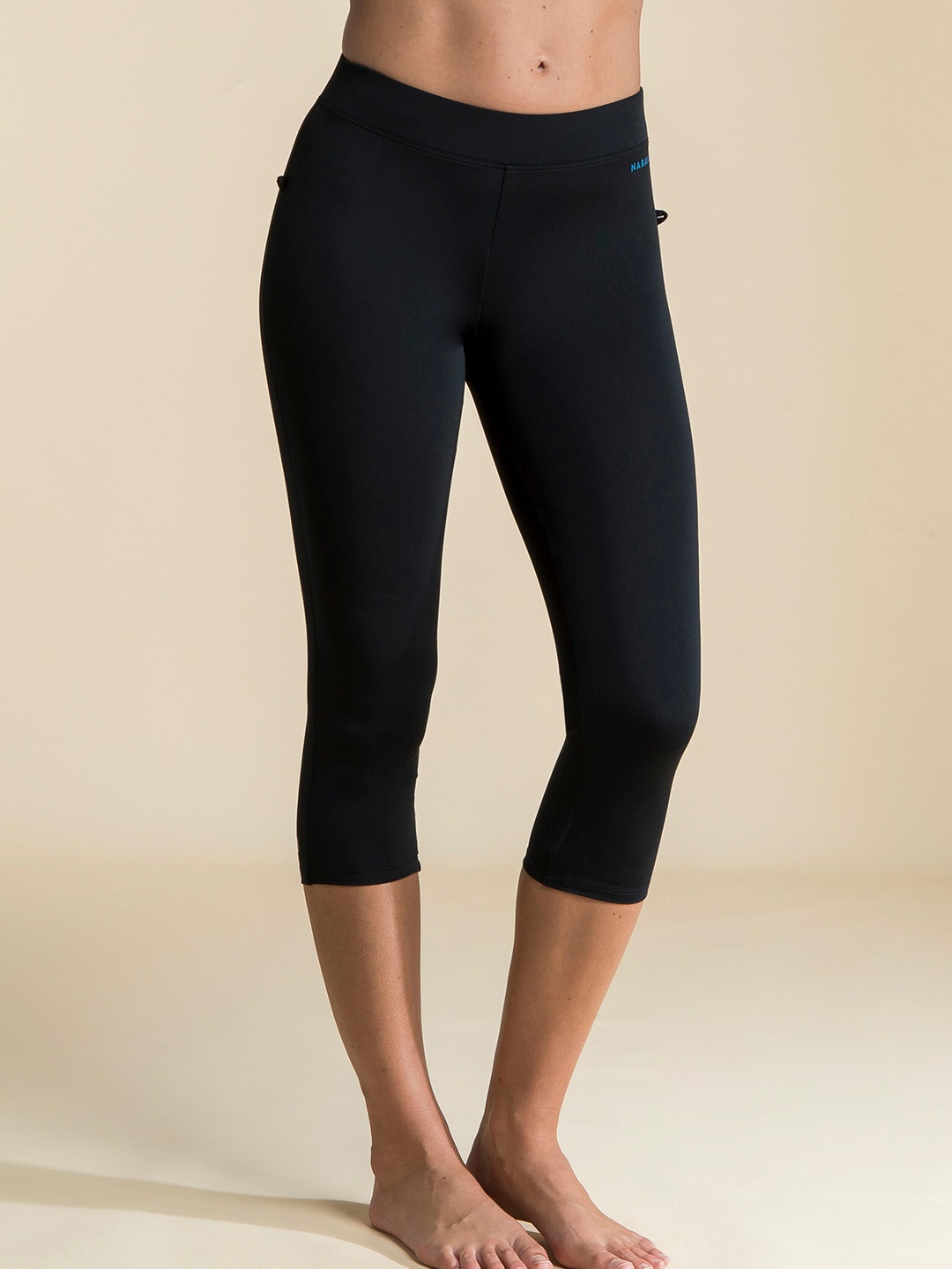 

Nabaiji By Decathlon Women Black Solid Swim Bottoms