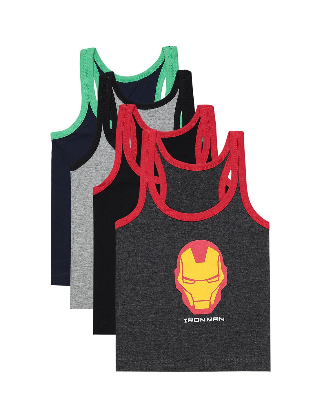 

Bodycare Kids Boys Pack Of 4 Assorted Avengers Printed Cotton Innerwear Vests