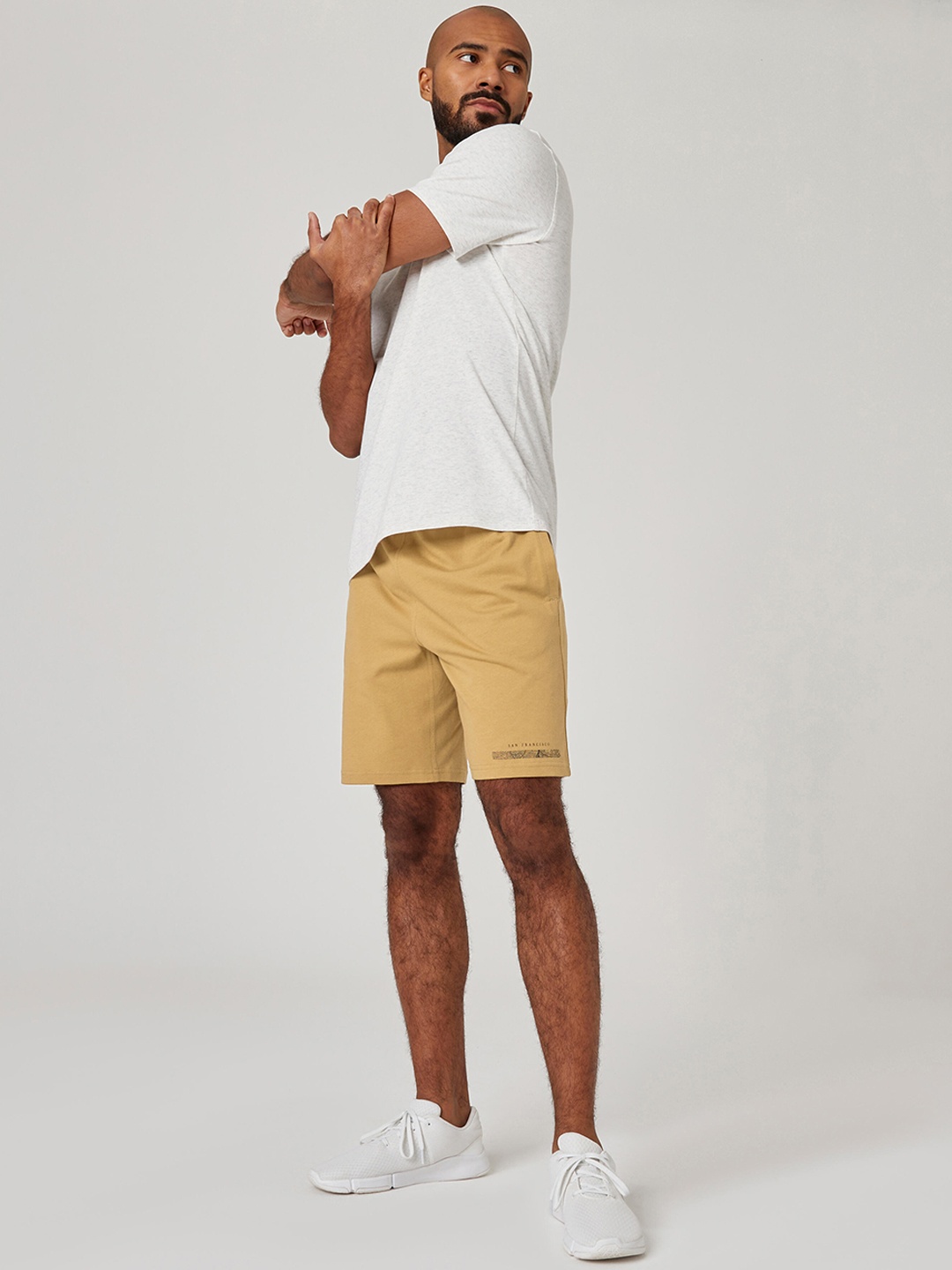 

NYAMBA By Decathlon Men Solid Shorts, Beige