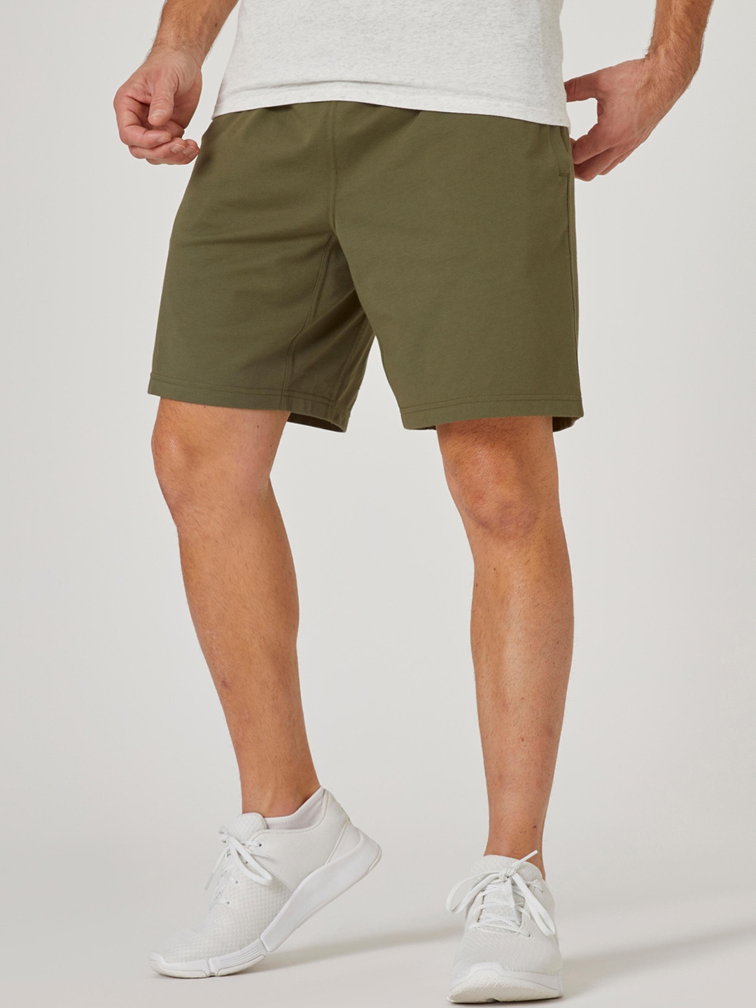 

NYAMBA By Decathlon Men Training or Gym Sports Shorts, Khaki