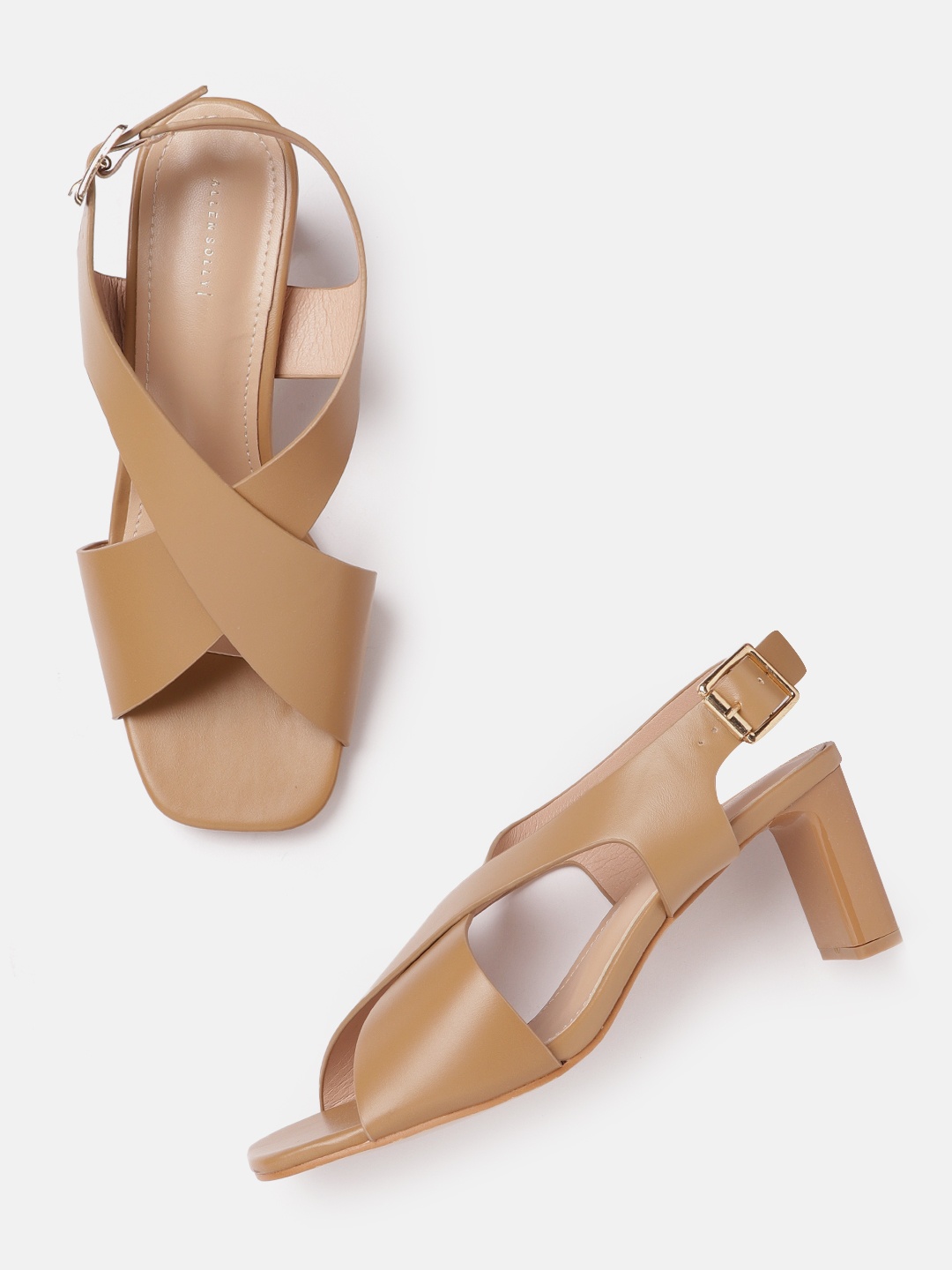 

Allen Solly Brown PU Block Sandals