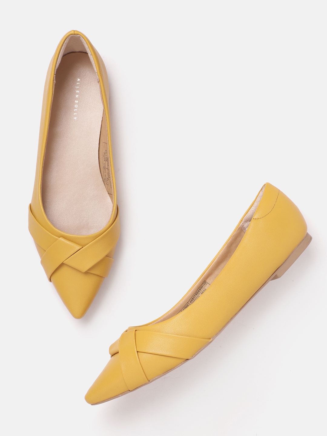 

Allen Solly Women Ballerinas with Entwined Detail, Mustard