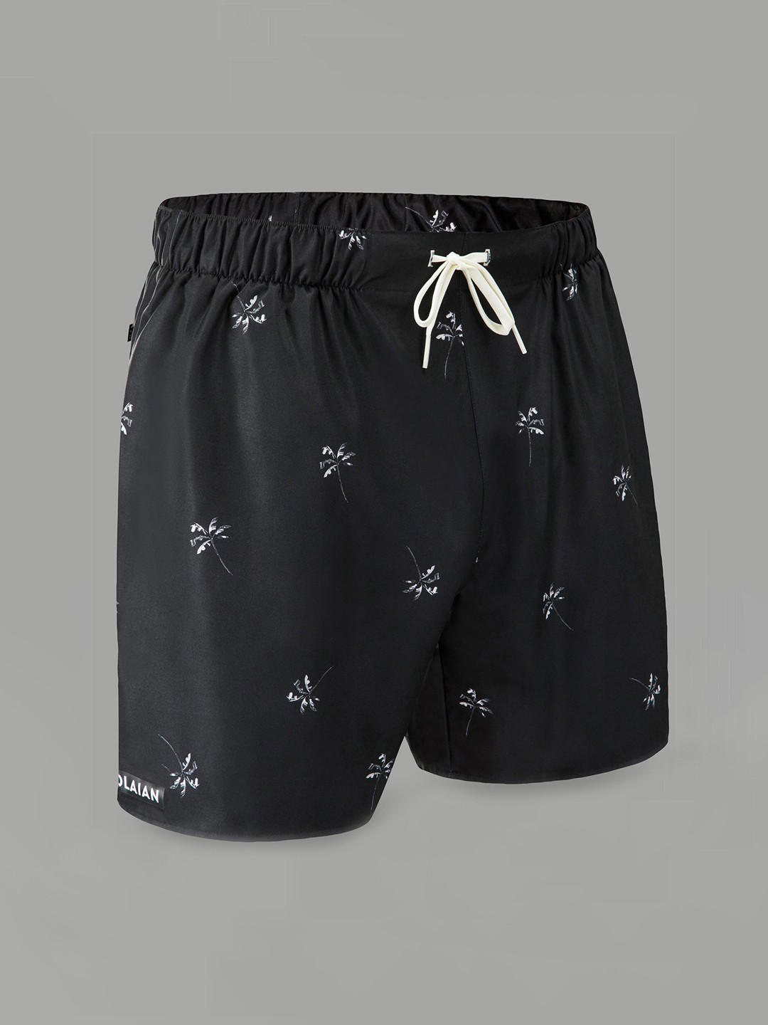 

OLAIAN By Decathlon Men Printed Sports Shorts, Black
