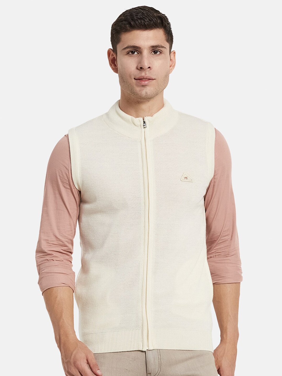 

Monte Carlo Men Off White-Coloured Sweater Vest