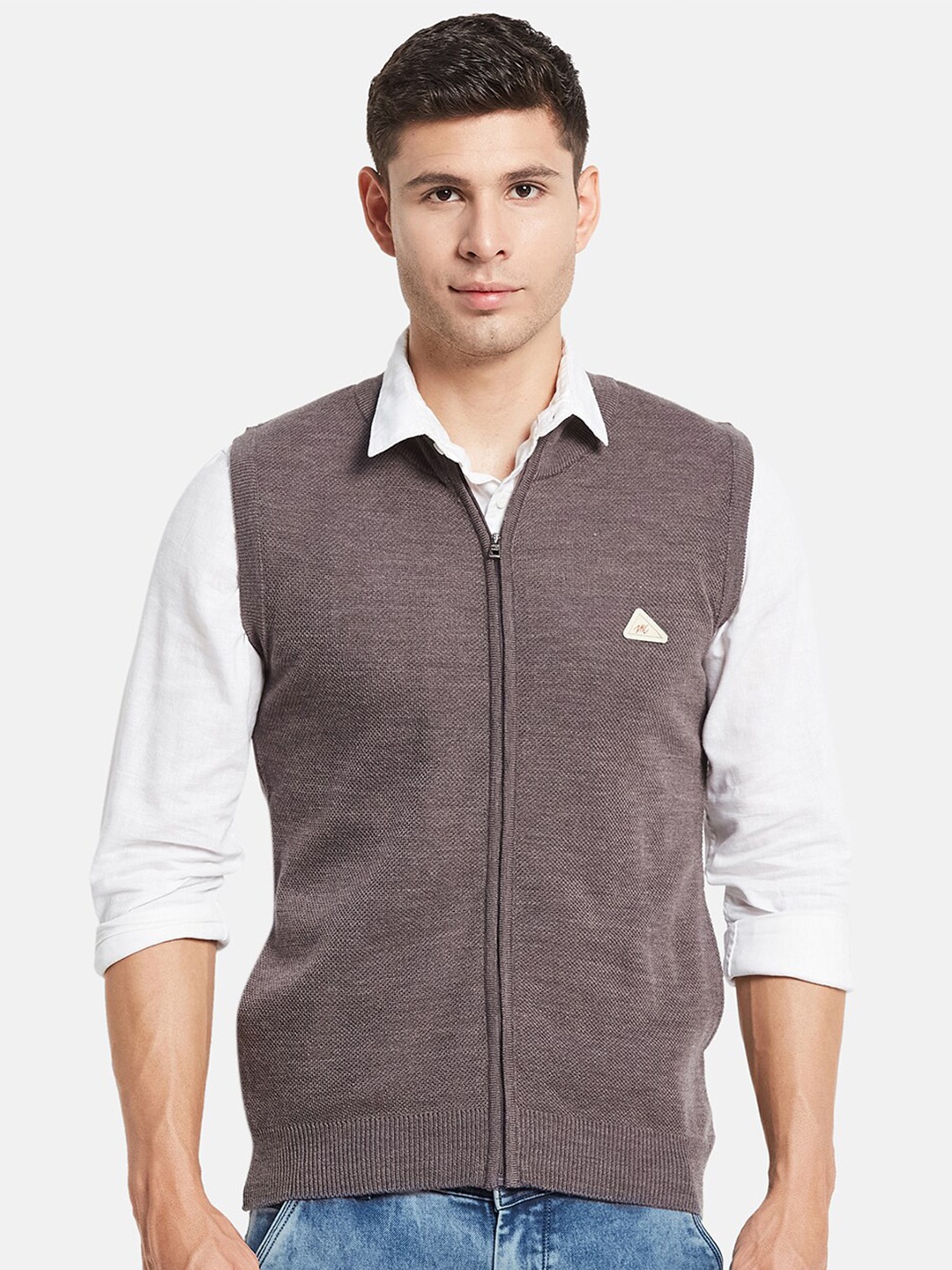 

Monte Carlo Men Brown Cable Knit Sweater Vest