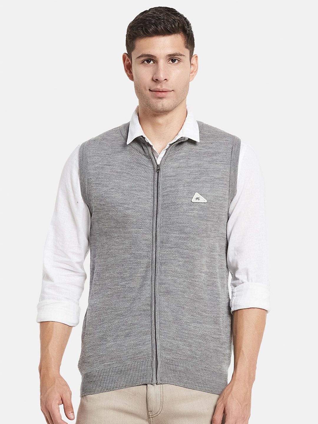 

Monte Carlo Men Grey Cable Knit Sweater Vest