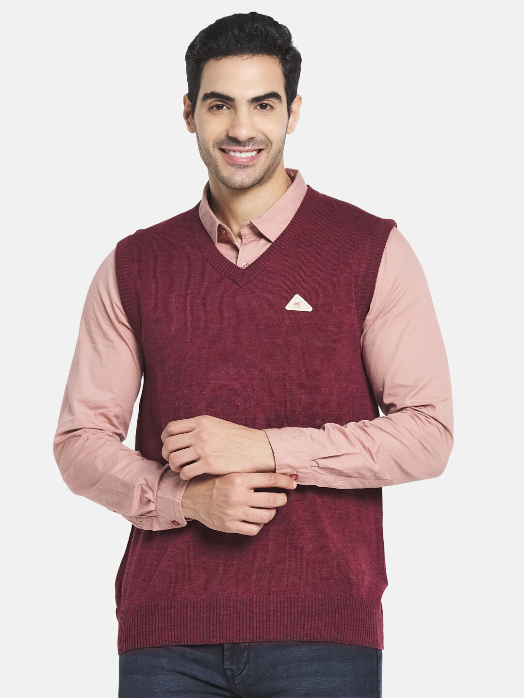 

Monte Carlo Men Maroon Sweater Vest