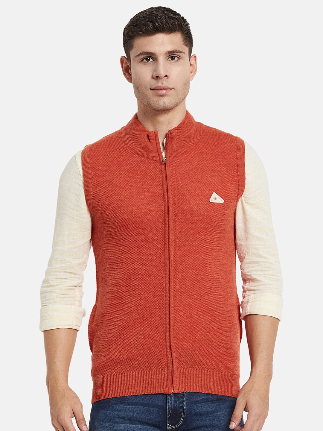 

Monte Carlo Men Orange Sweater Vest