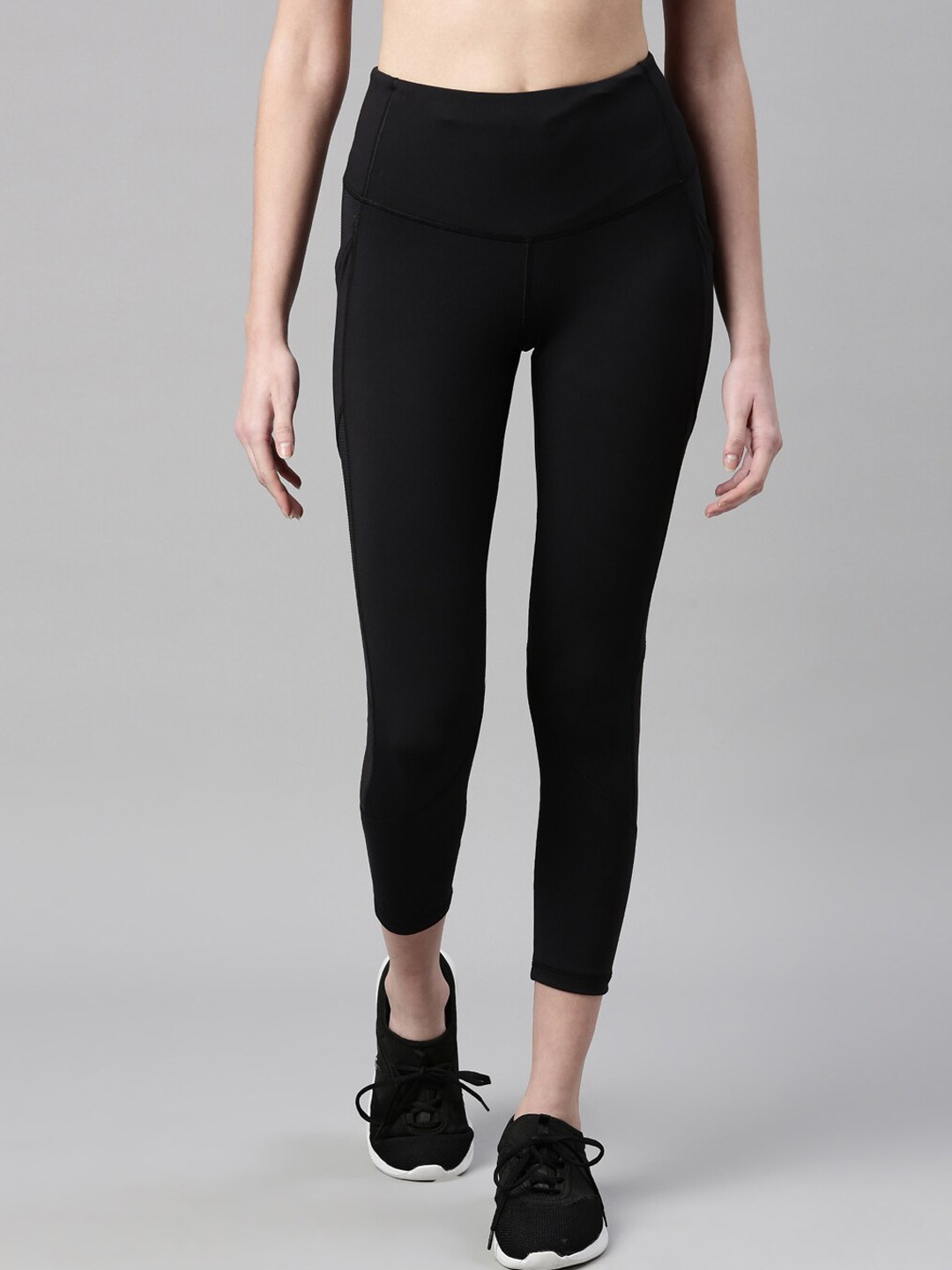 

Enamor Women Dry Fit High-Waist Antimicrobial Sweat Wicking Active Balance Tights, Black