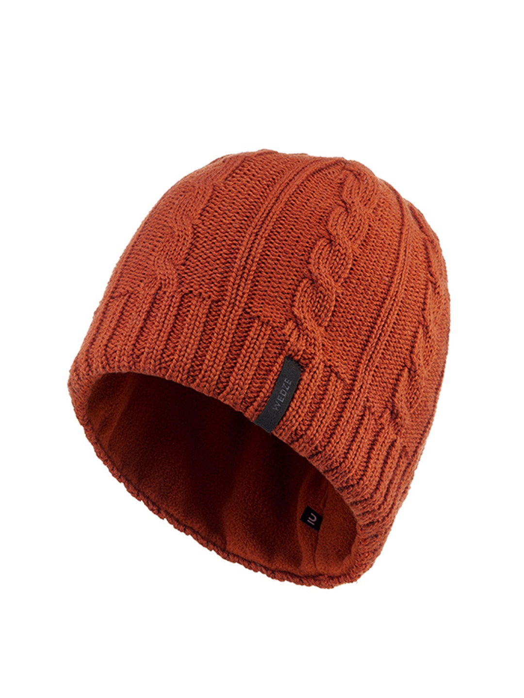 

WEDZE By Decathlon Unisex Self Design Beanie, Brown