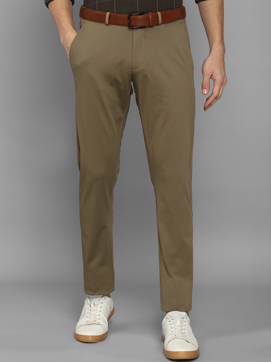 

Allen Solly Men Brown Casual Trousers