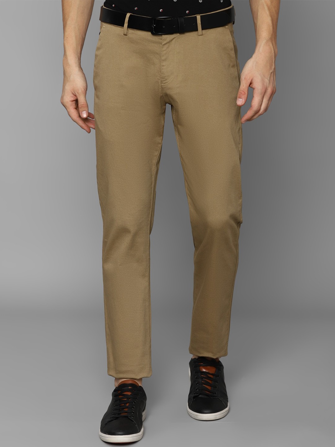 

Allen Solly Men Brown Casual Trousers