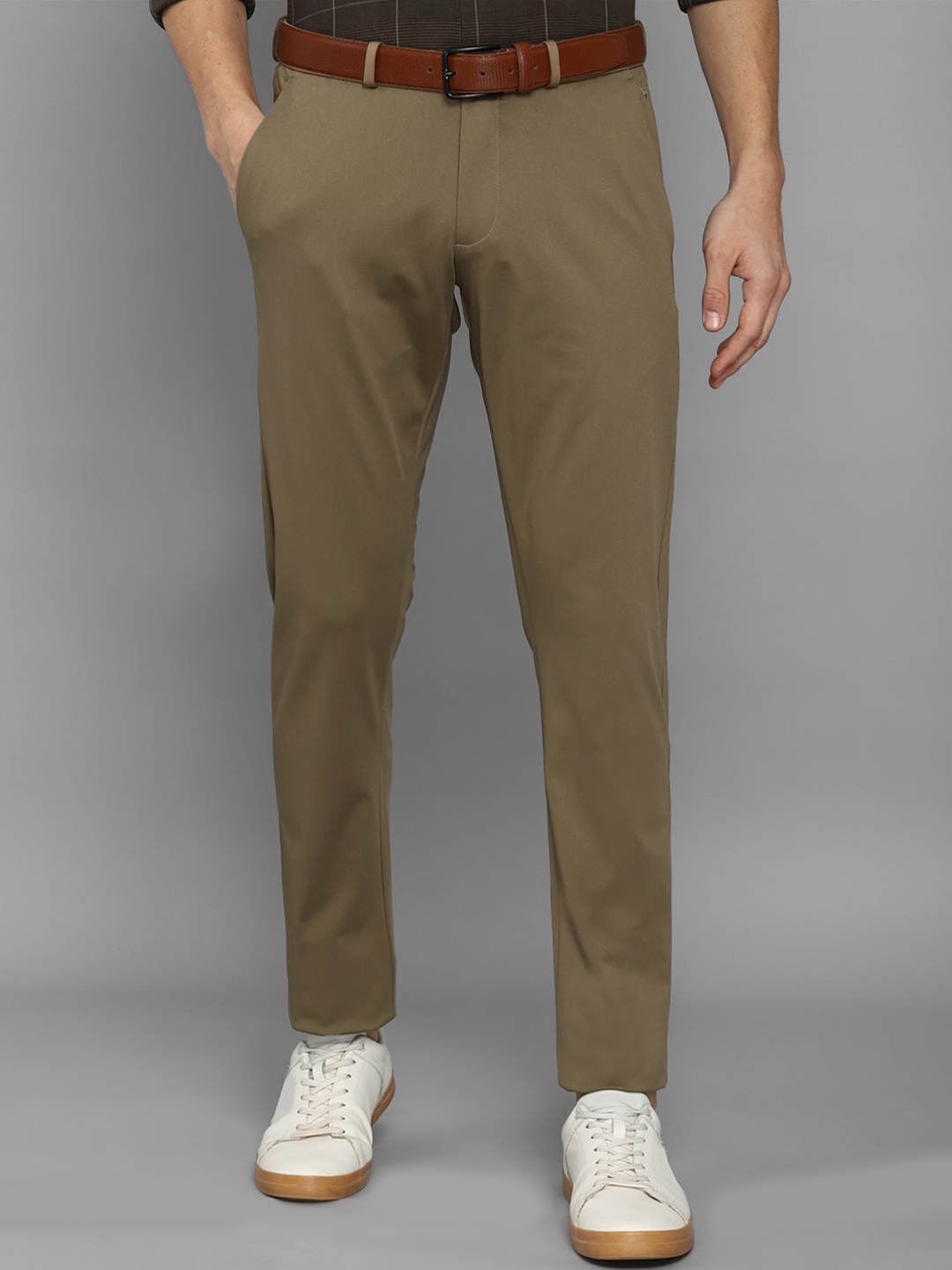 

Allen Solly Men Brown Casual Trousers