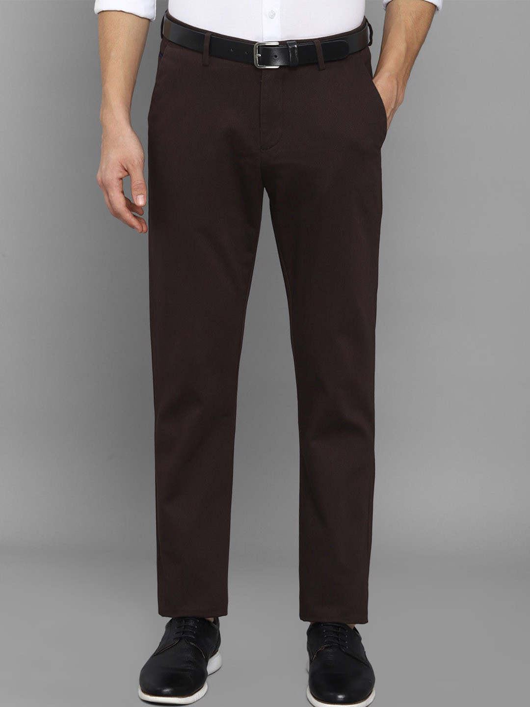 

Allen Solly Men Brown Casual Trousers