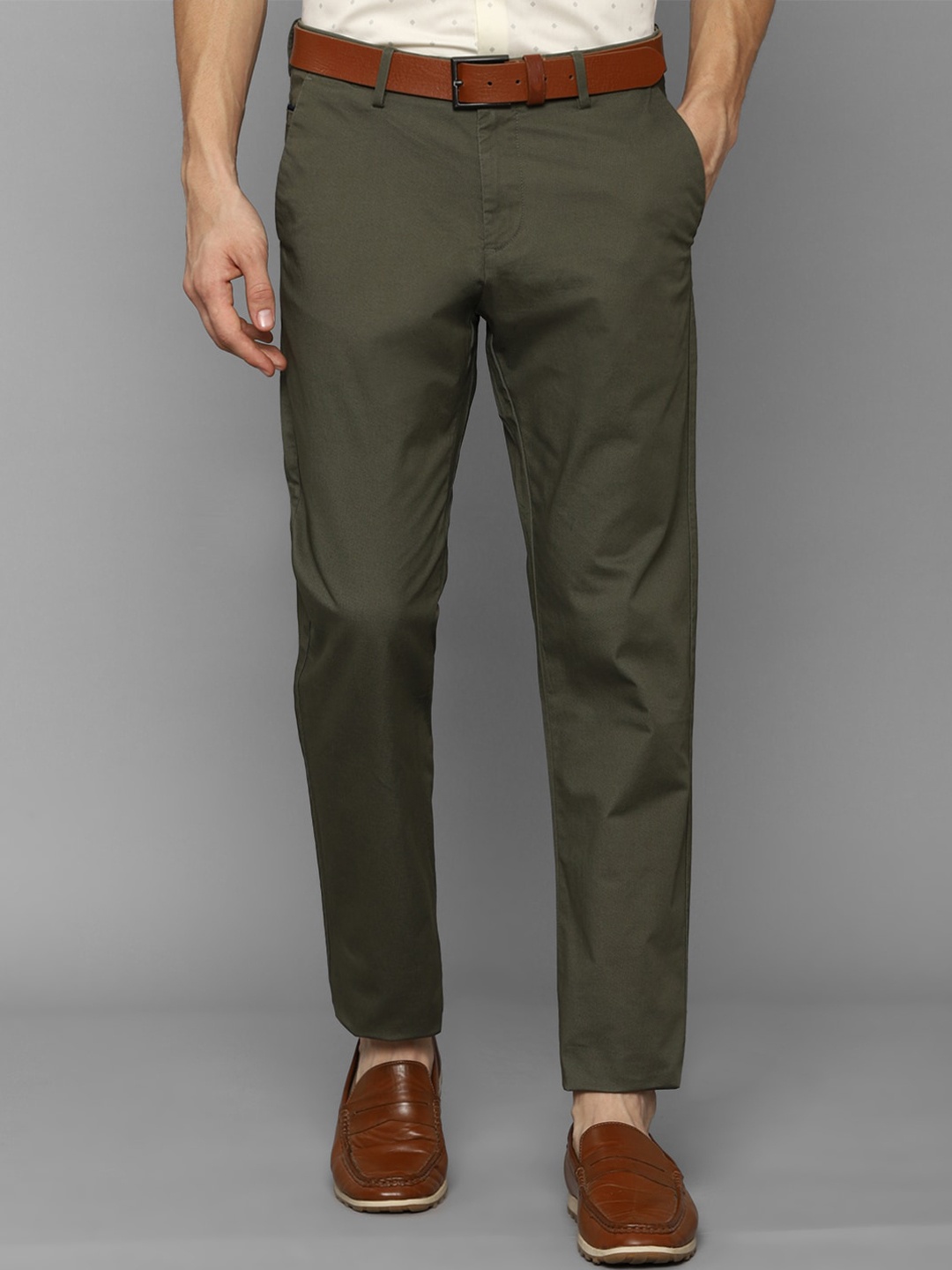 

Allen Solly Men Green Casual Trousers