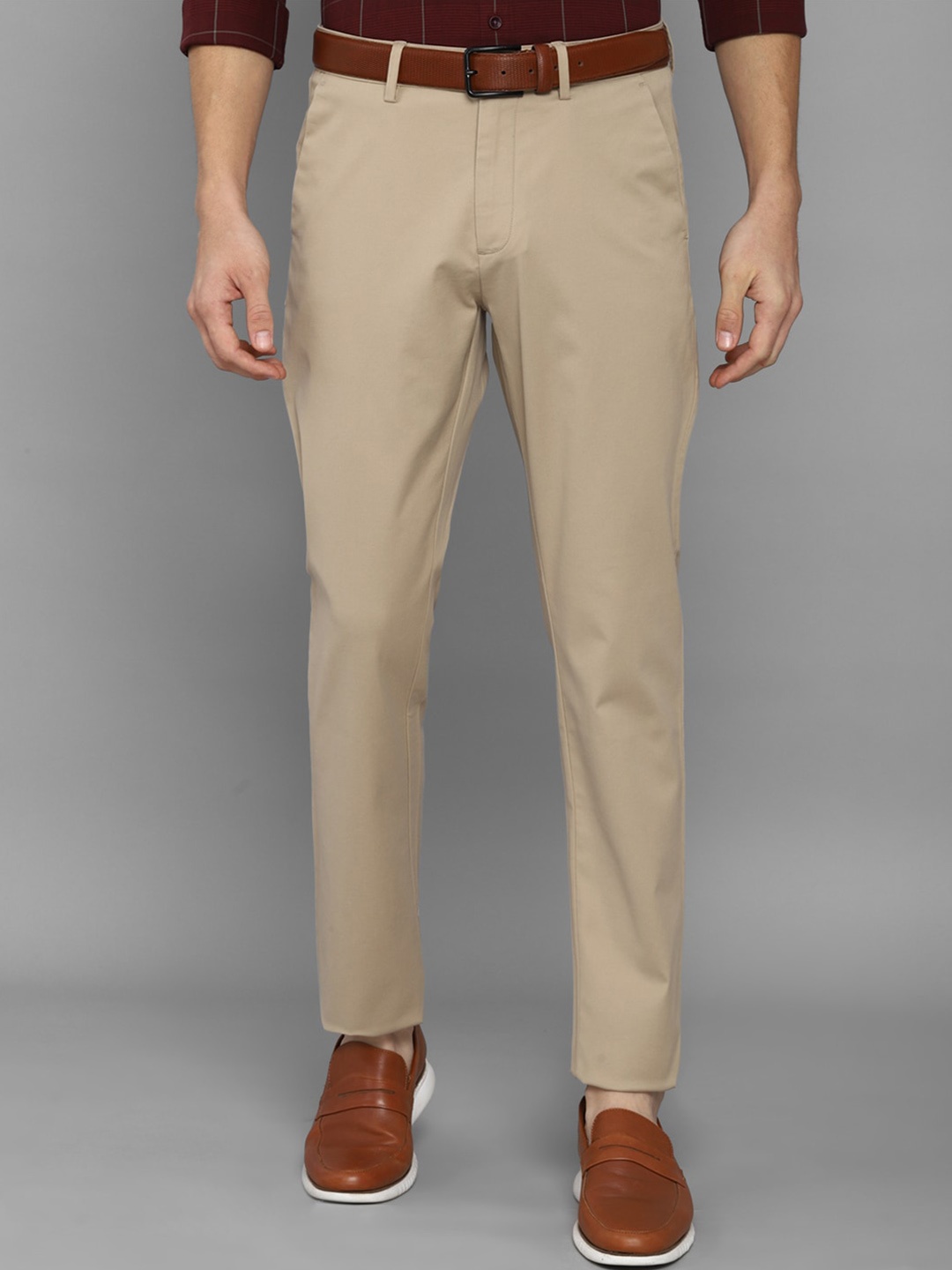 

Allen Solly Men Khaki Casual Trousers