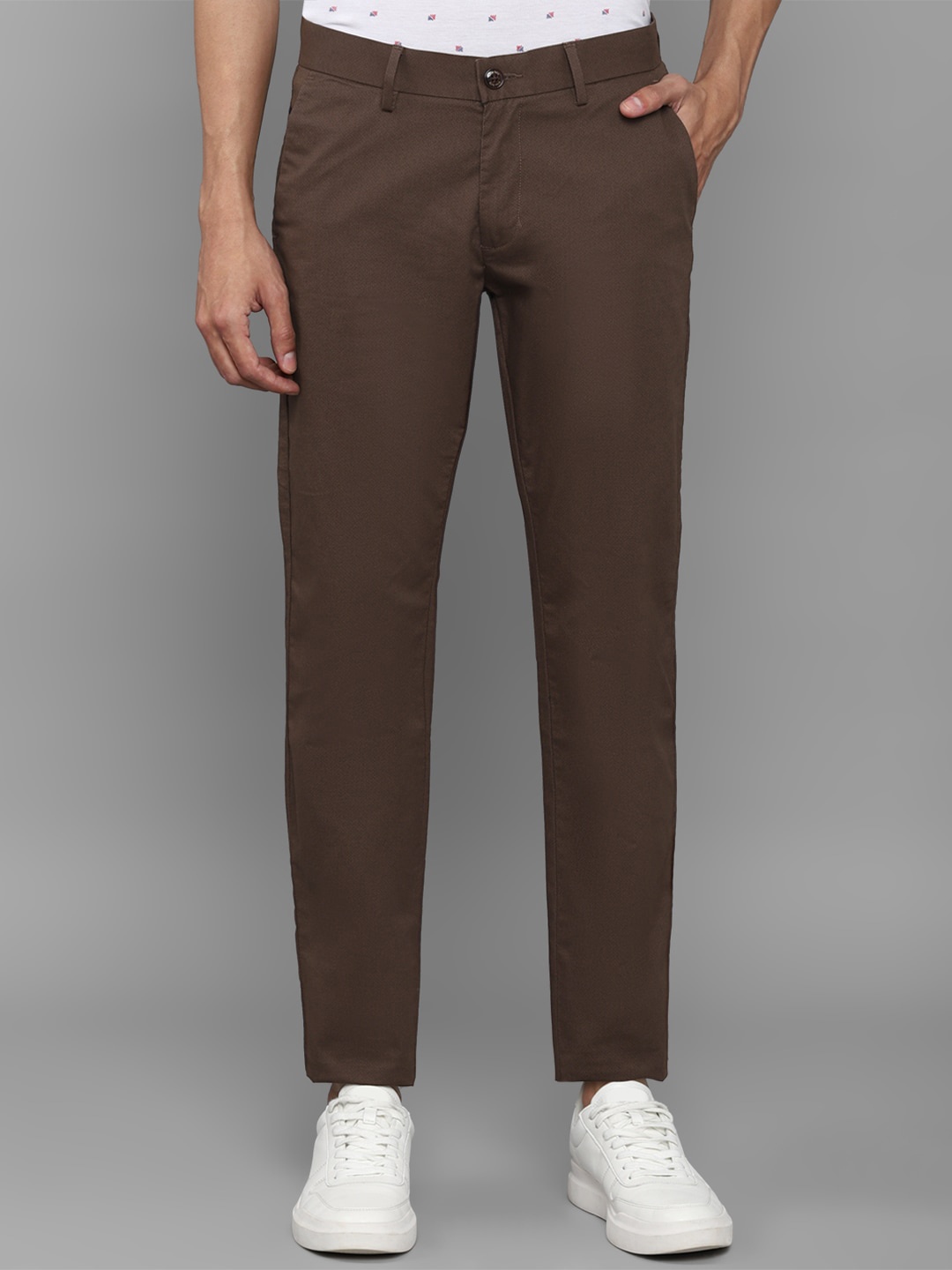 

Allen Solly Men Brown Casual Trousers