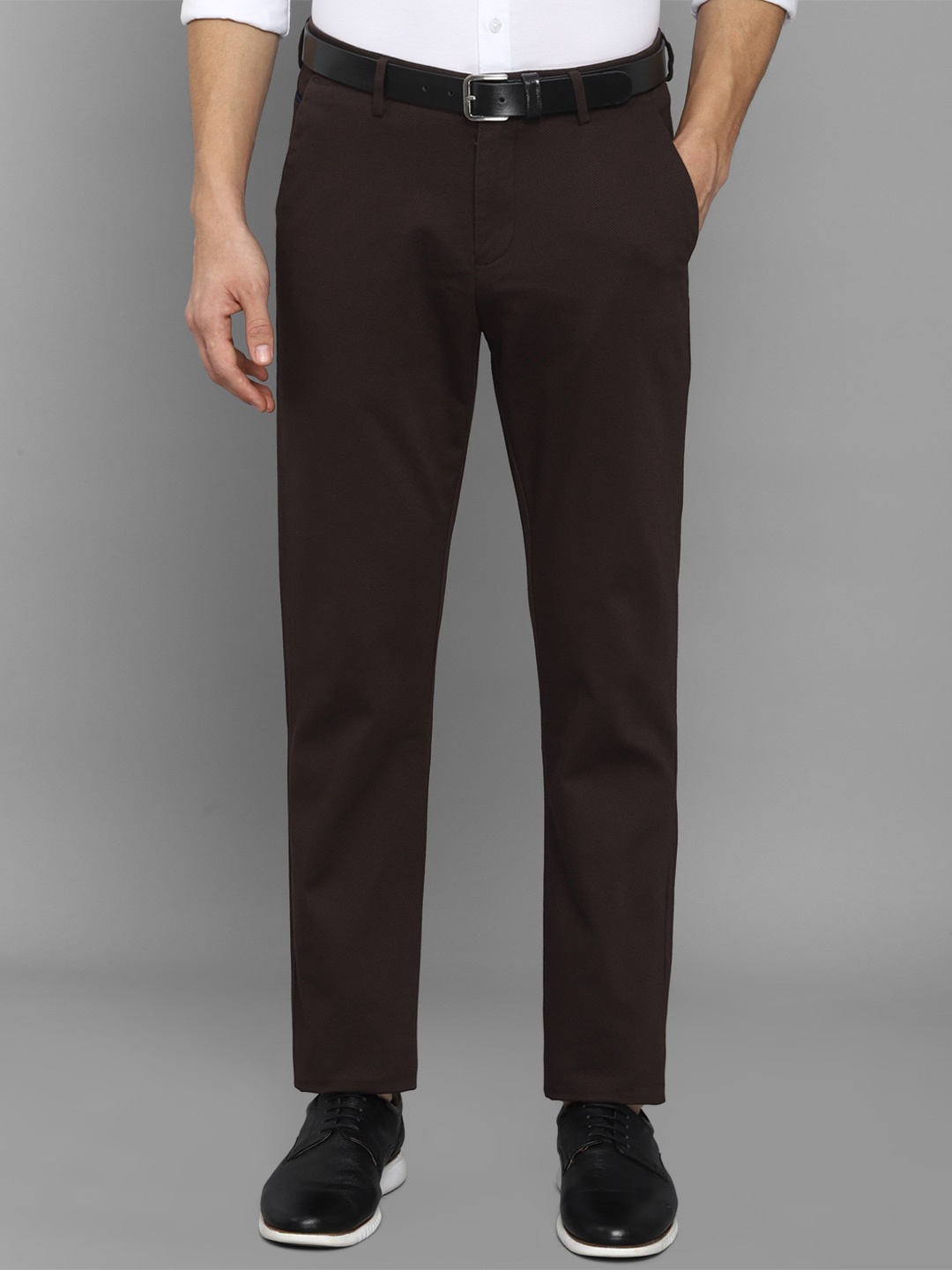 

Allen Solly Men Brown Casual Trousers
