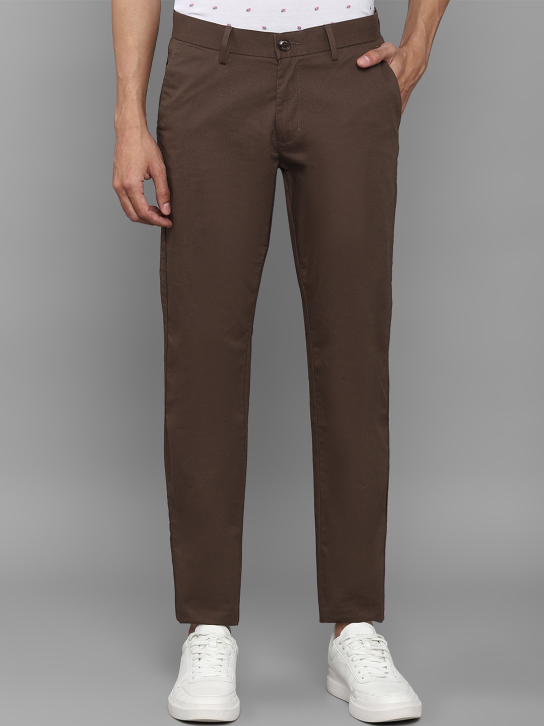 

Allen Solly Men Brown Casual Trousers
