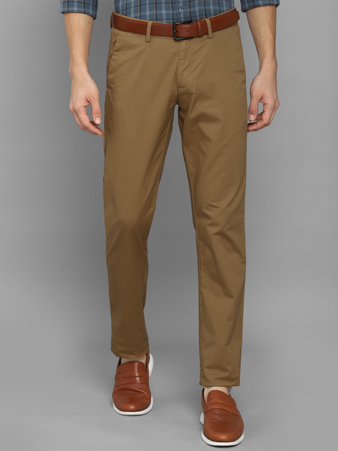 

Allen Solly Men Brown Casual Trousers