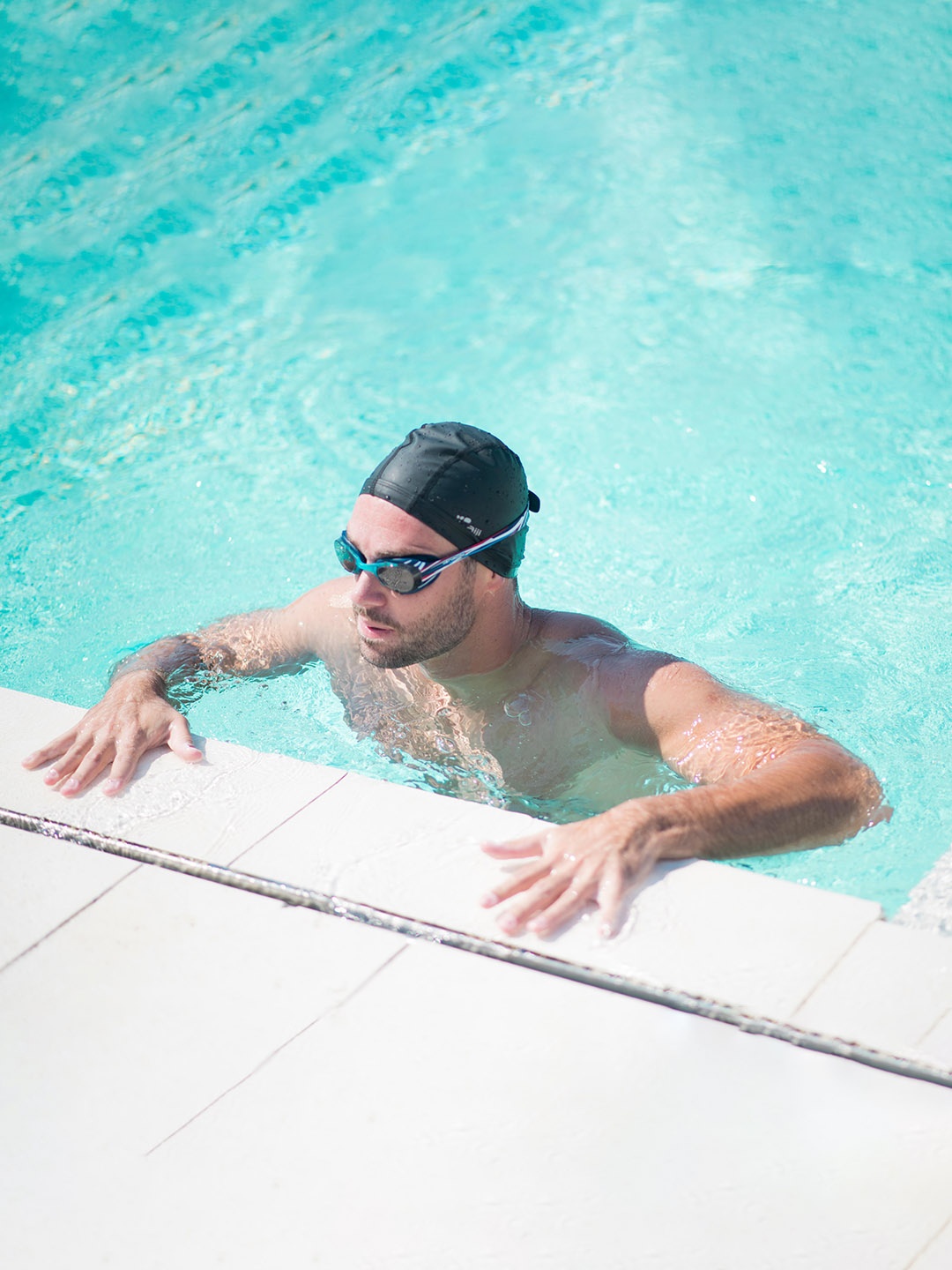 

Nabaiji By Decathlon Blue Solid Swimming Cap