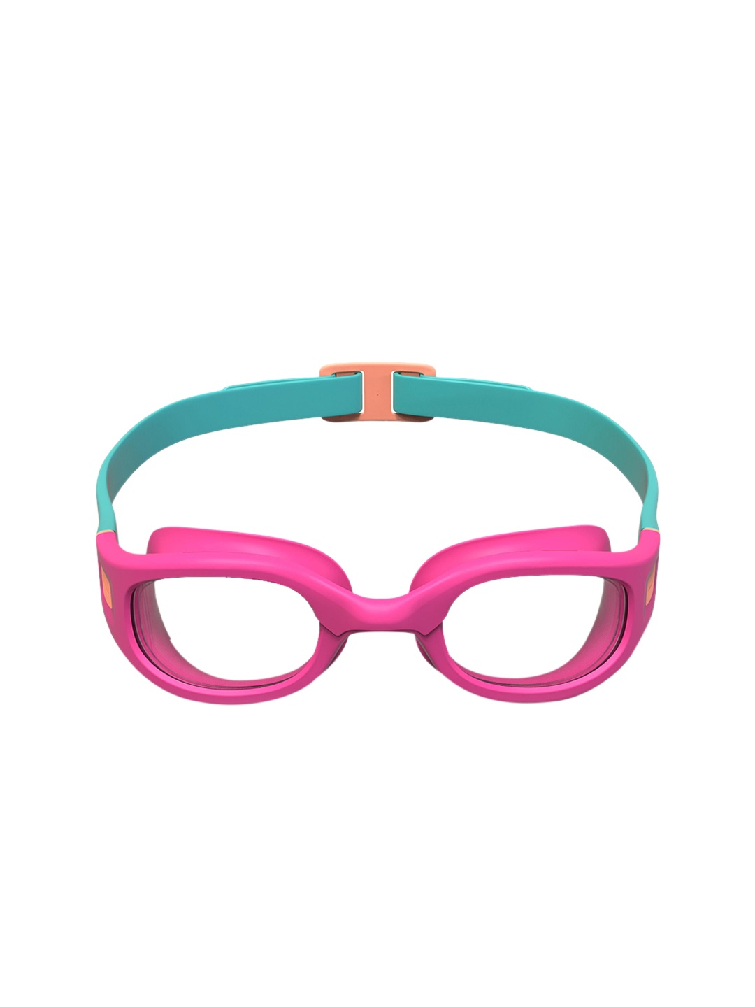 

Nabaiji By Decathlon Pink & Green Solid Swimming Goggles