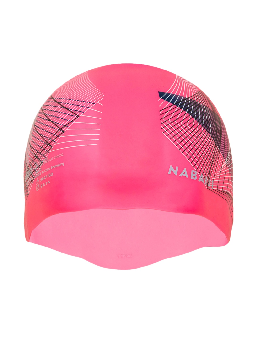 

Nabaiji By Decathlon Pink & White Printed Swimming Cap