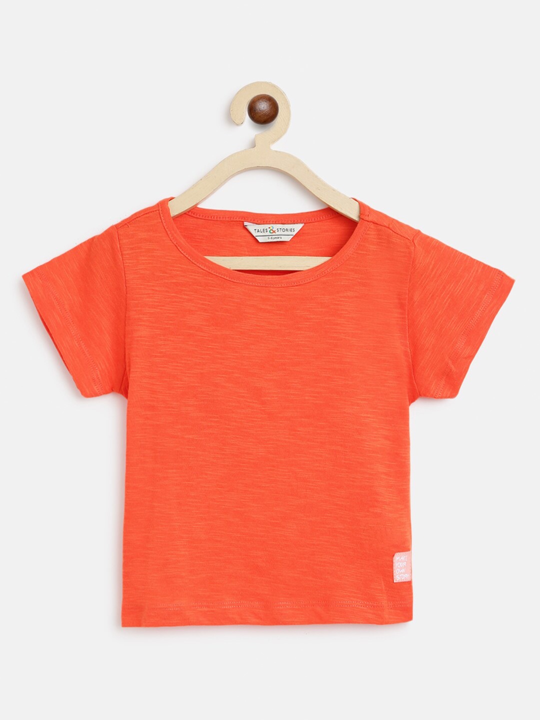 

TALES & STORIES Girls Orange T-shirt